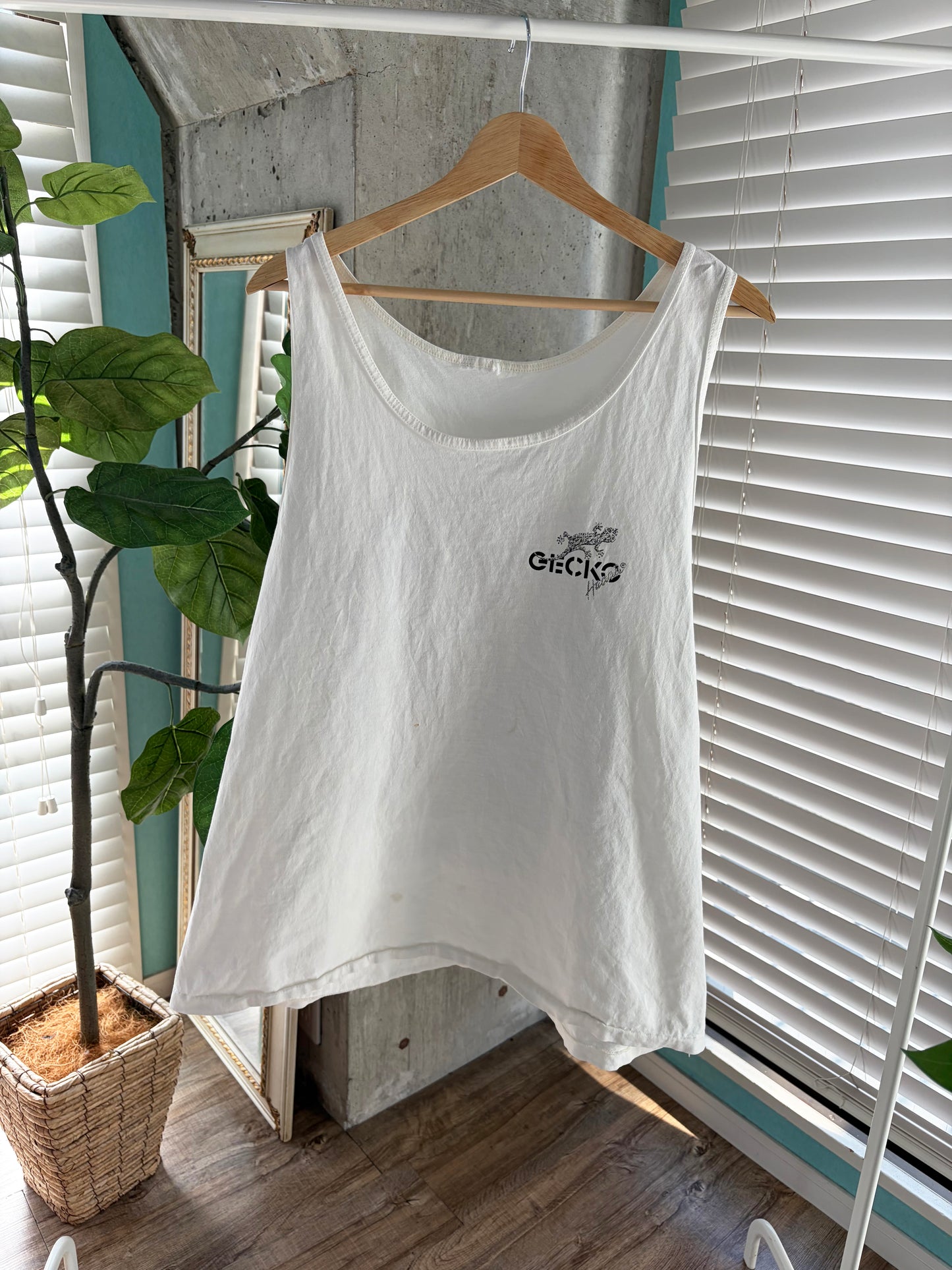 GECKO Hawaii vintage surf tank top (men's XL相当)