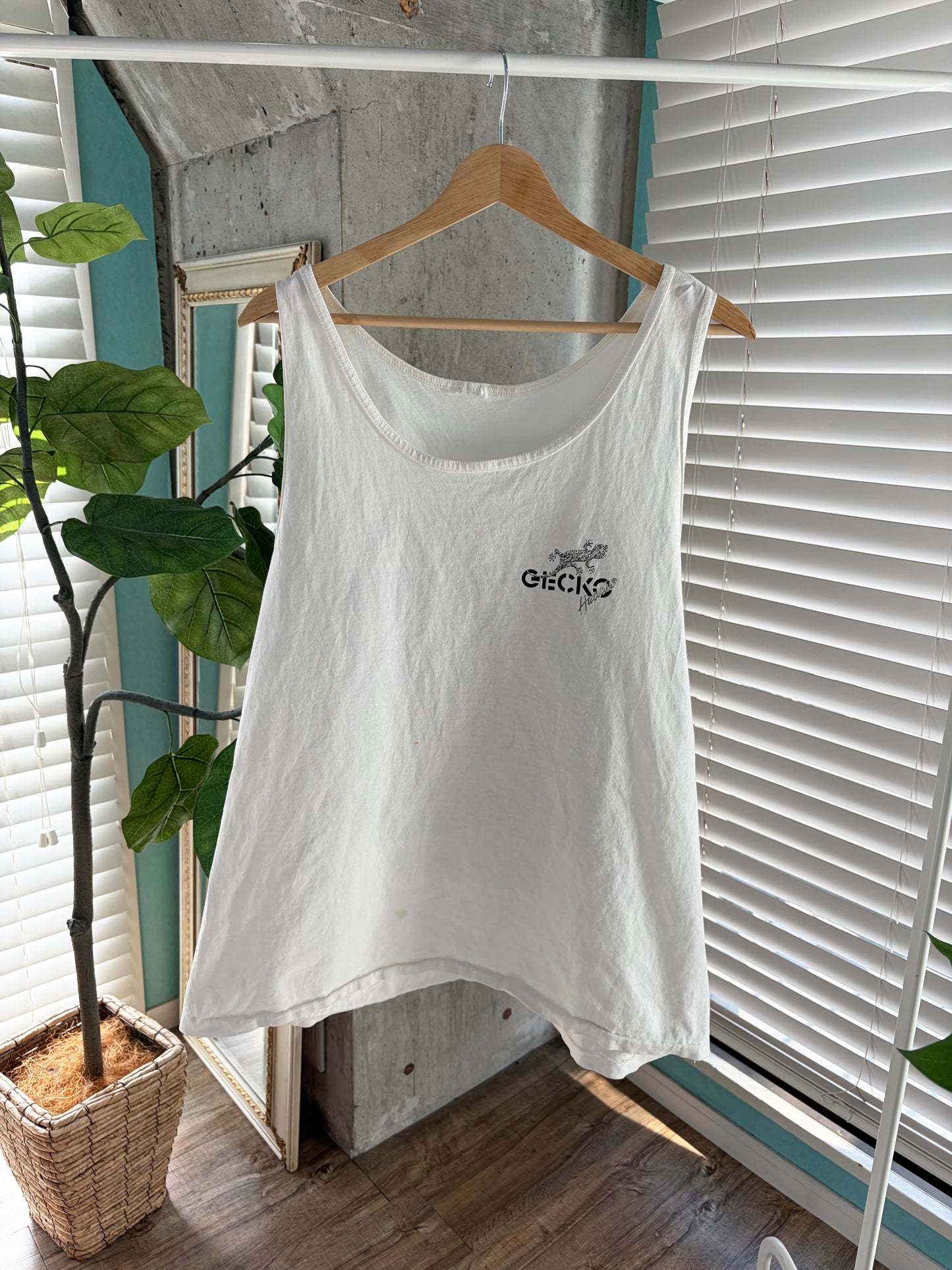 GECKO Hawaii vintage surf tank top (men's XL相当)