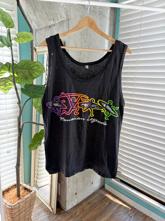 80's Vintage  hawaiian legends tank top (men's L相当)