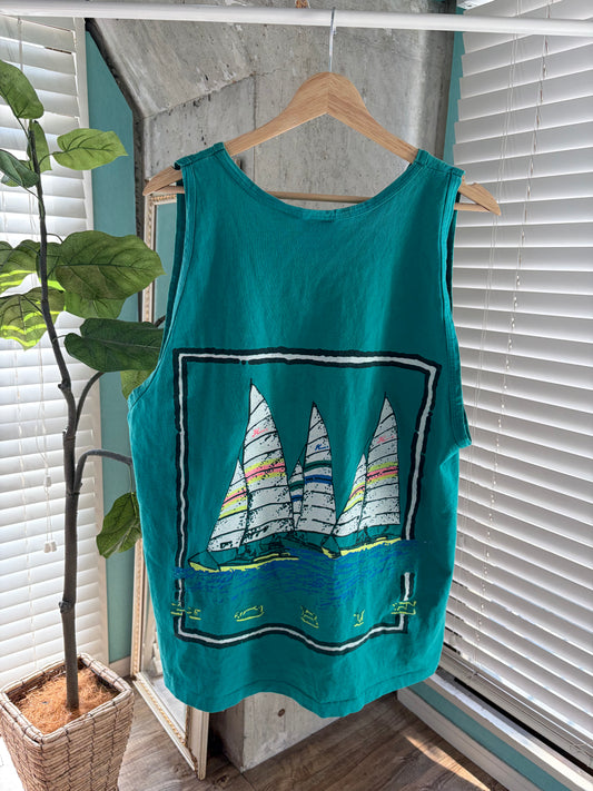 90's Hobie sailing tank top men's L
