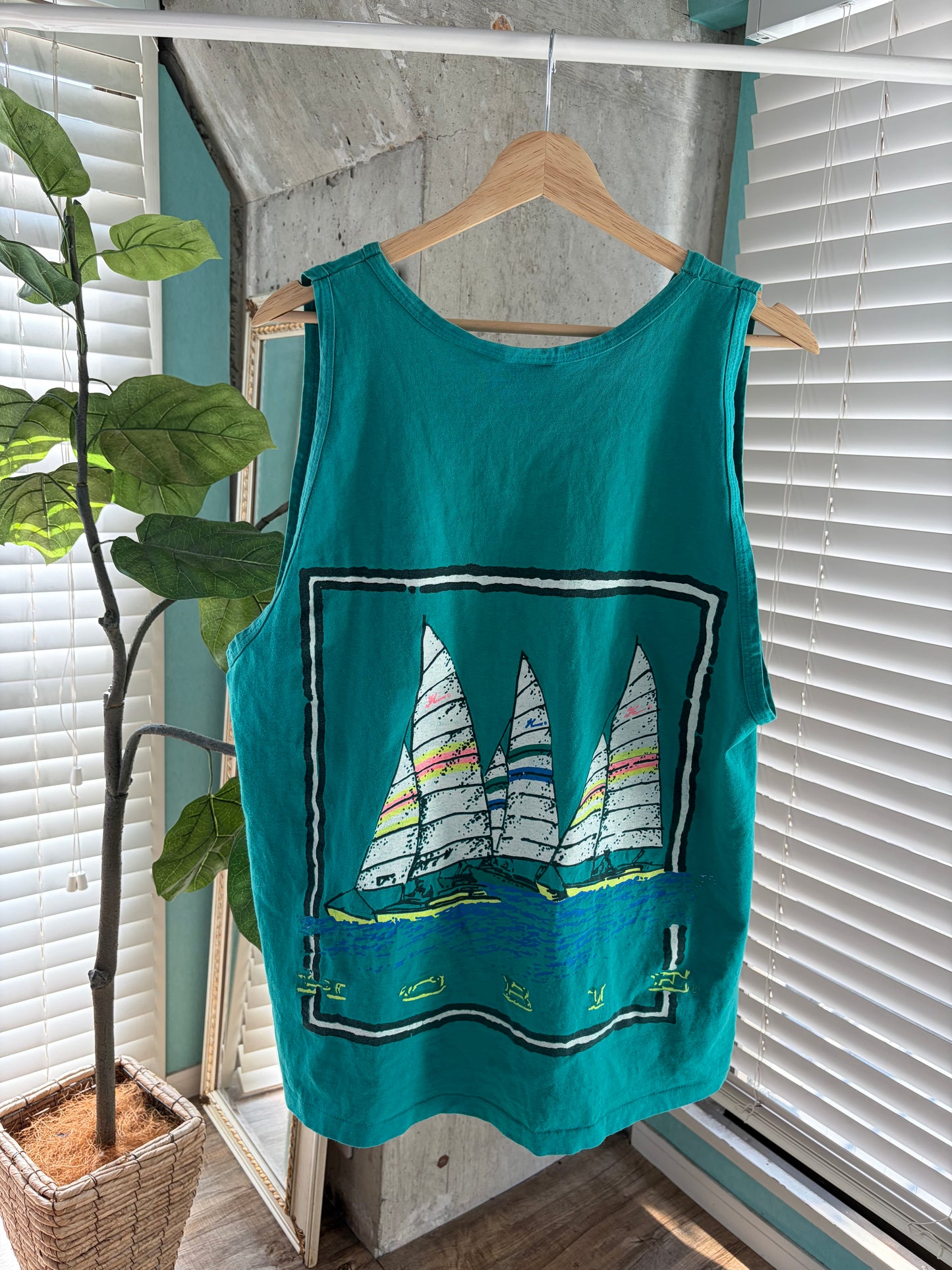 90's Hobie sailing tank top men's L