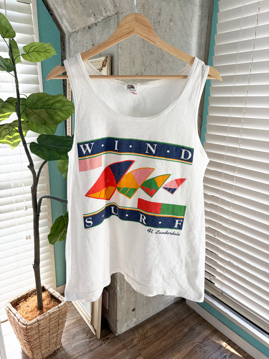 80's wind surf tank top（men's L）