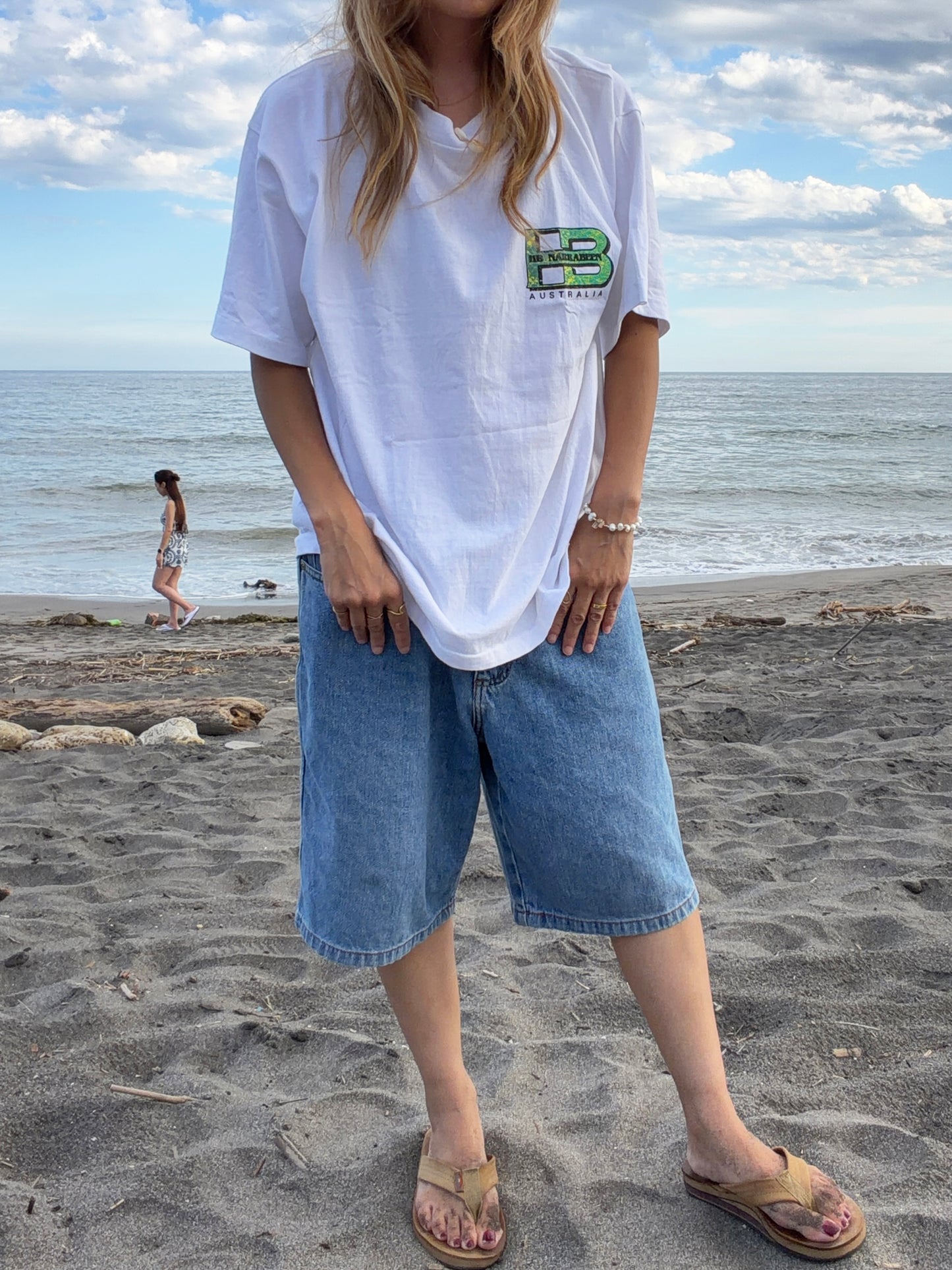 【Legend Surf Collection】90's Hot Buttered surf tee Dead Stock onewash men's L相当