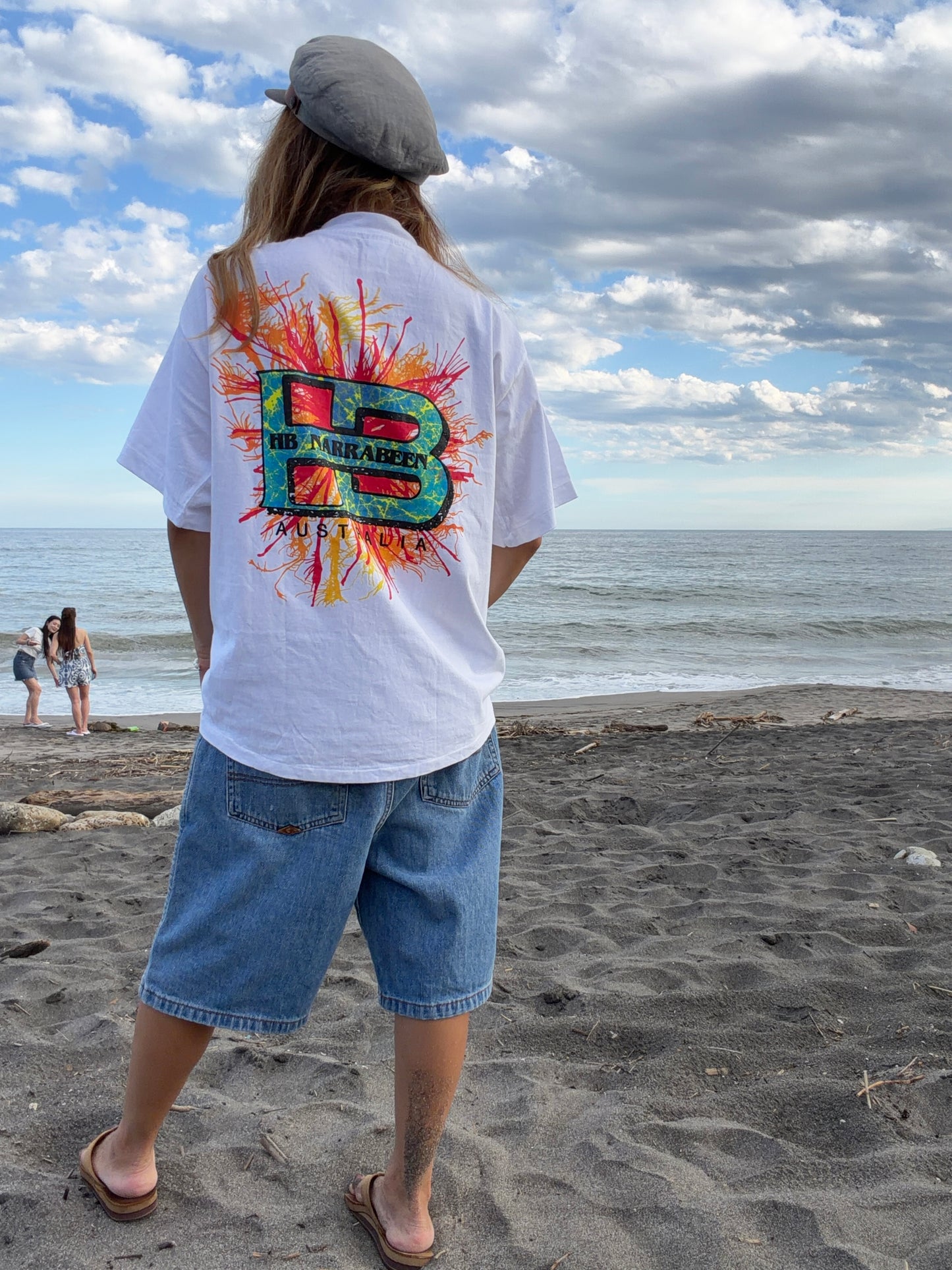 【Legend Surf Collection】90's Hot Buttered surf tee Dead Stock onewash men's L相当