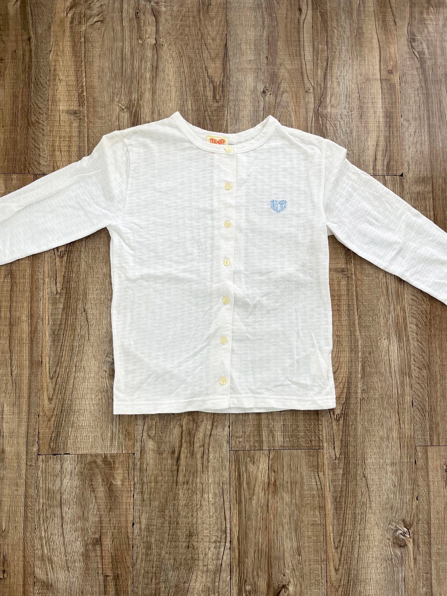 【Girls Surf Collection】00's Tahchee Australia Cotton Cardigan  white (size M)