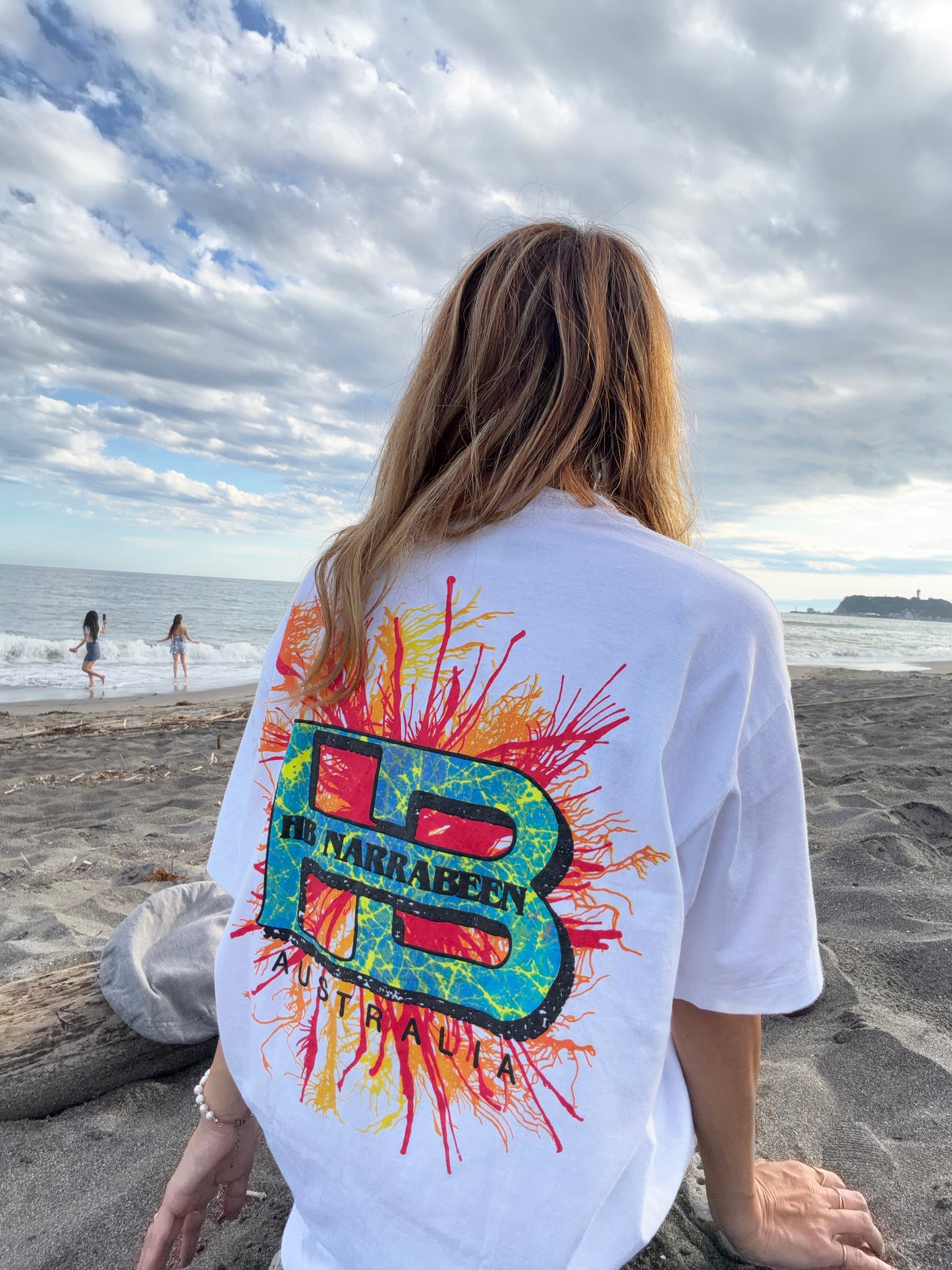 【Legend Surf Collection】90's Hot Buttered surf tee Dead Stock onewash men's L相当