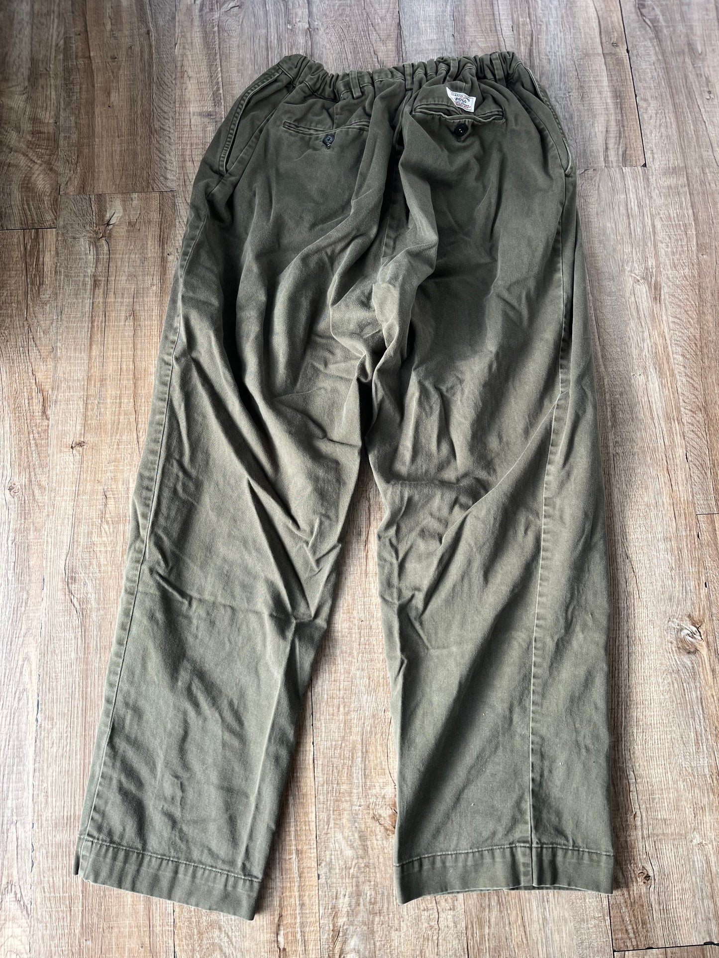 【Remake】90's POLO by Ralph Lauren Easy Chino pants khaki (About men's S-M)