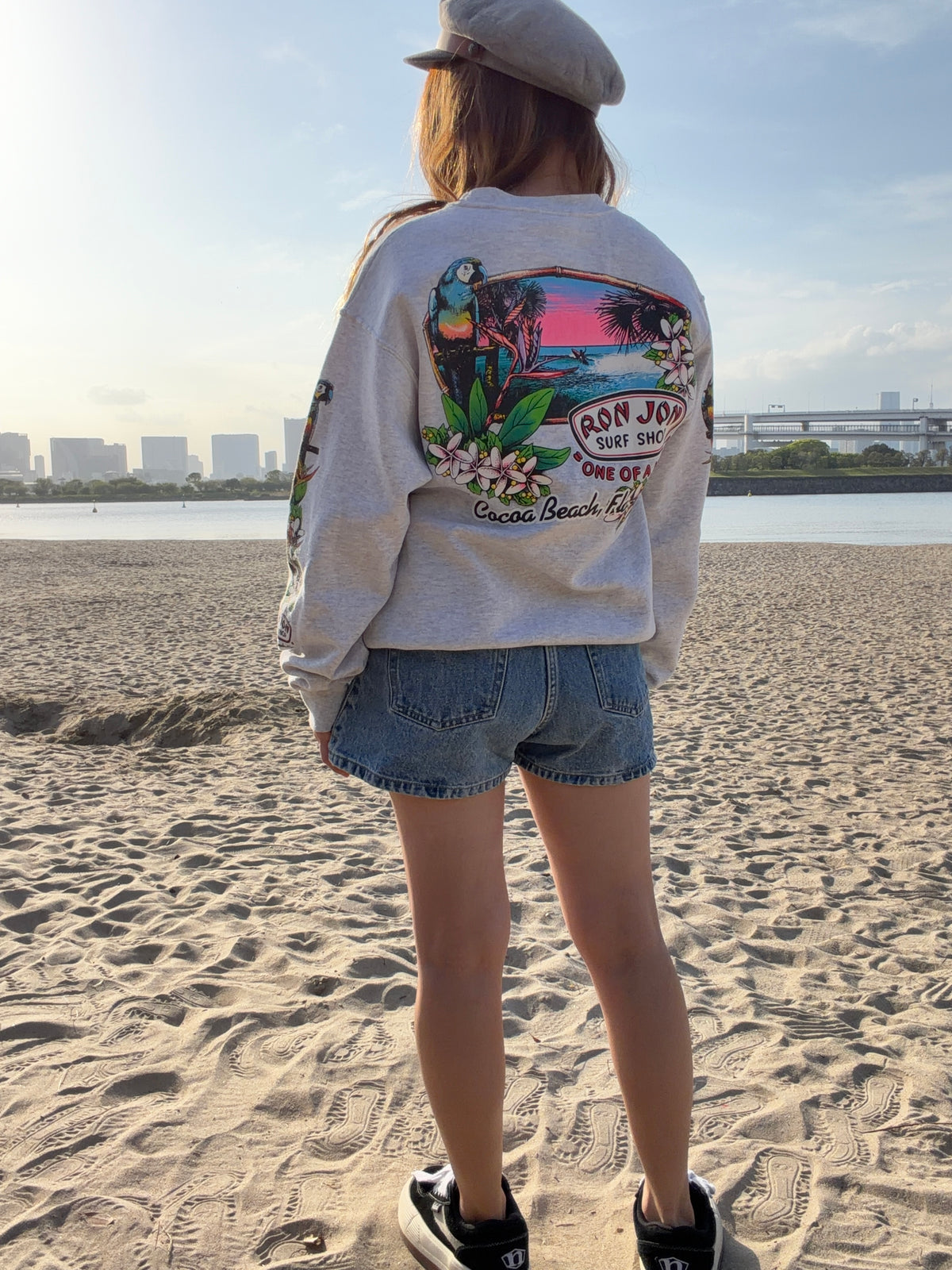 00's RONJON SURF SHOP  "ONE OF A KIND" Sweat Shirt ( men's S相当)