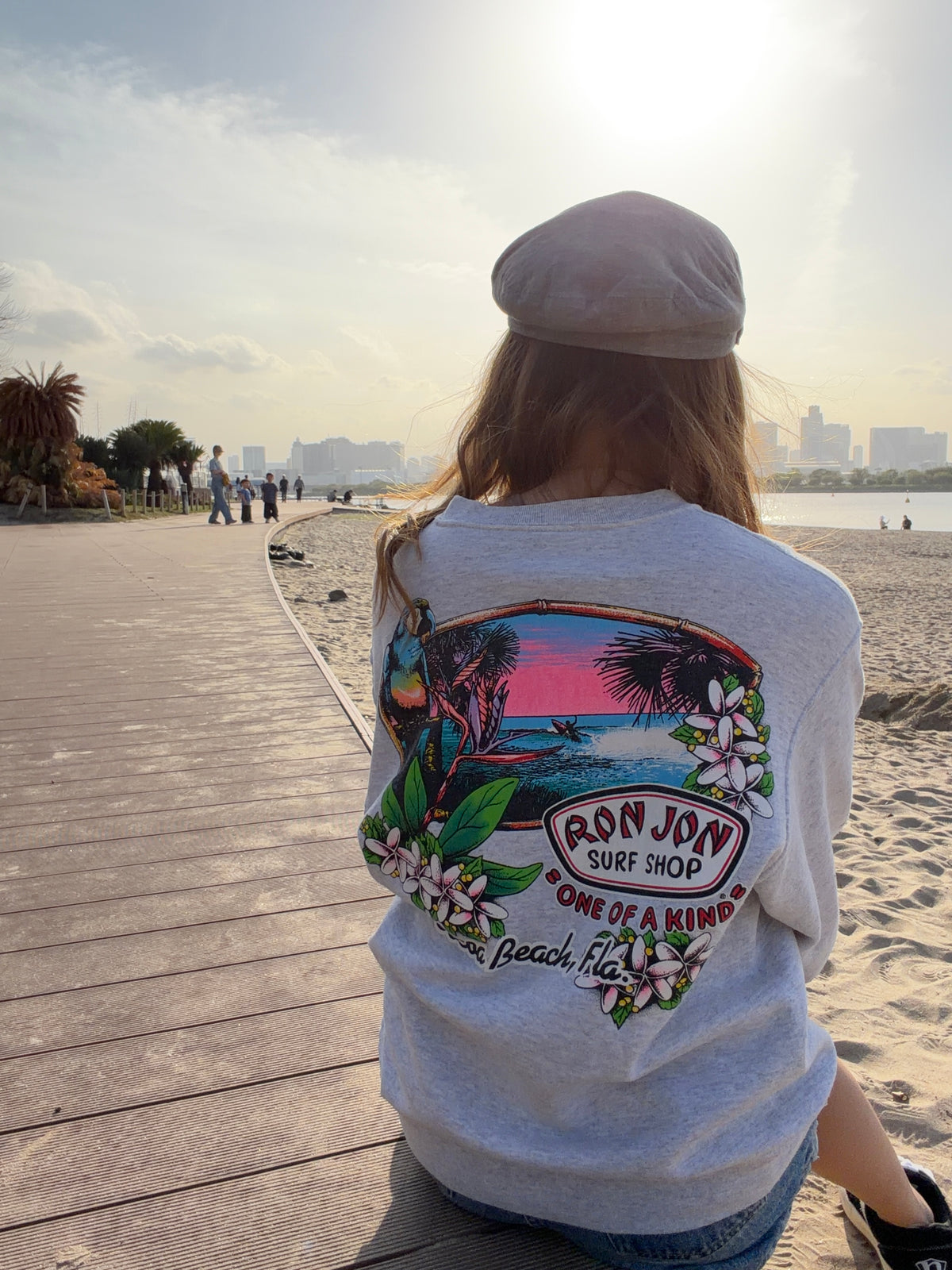 00's RONJON SURF SHOP  "ONE OF A KIND" Sweat Shirt ( men's S相当)