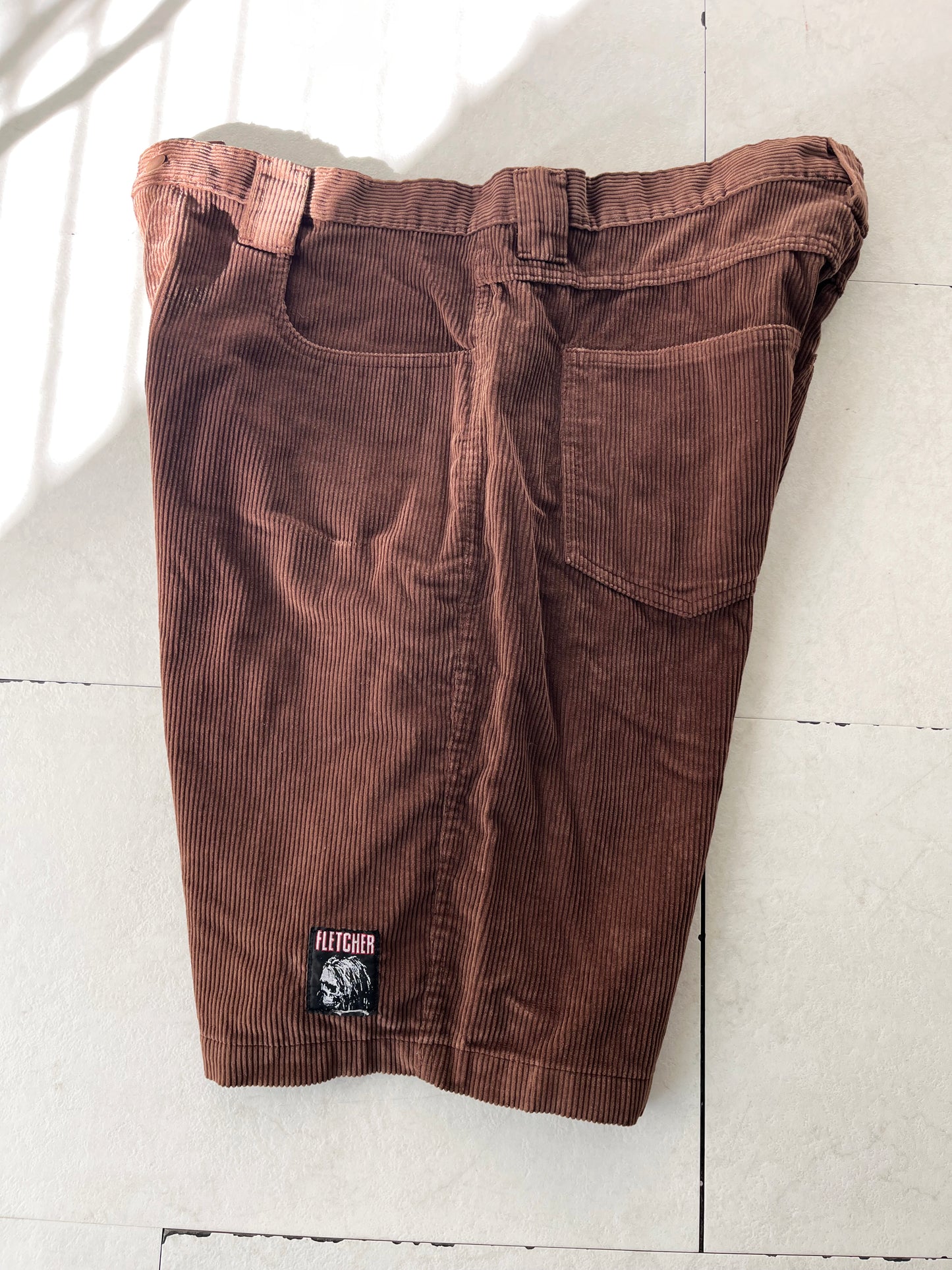 【Legend surf collection】90's Christian Fletcher corduroy short pants USA Dead stock one wash （size XL）