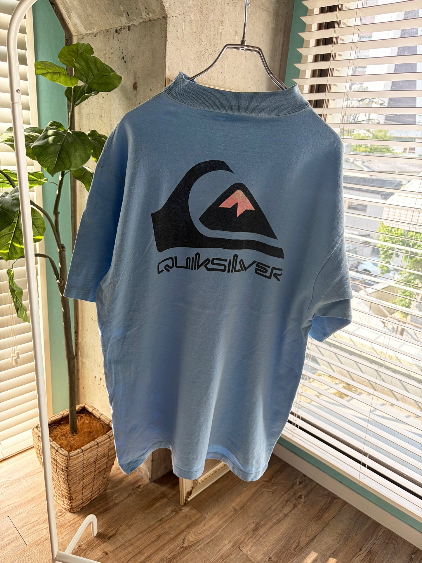 80's quiksilver Mock Neck Tee men's XL