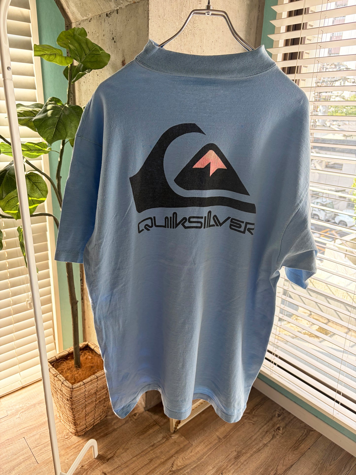 80's quiksilver Mock Neck Tee men's XL