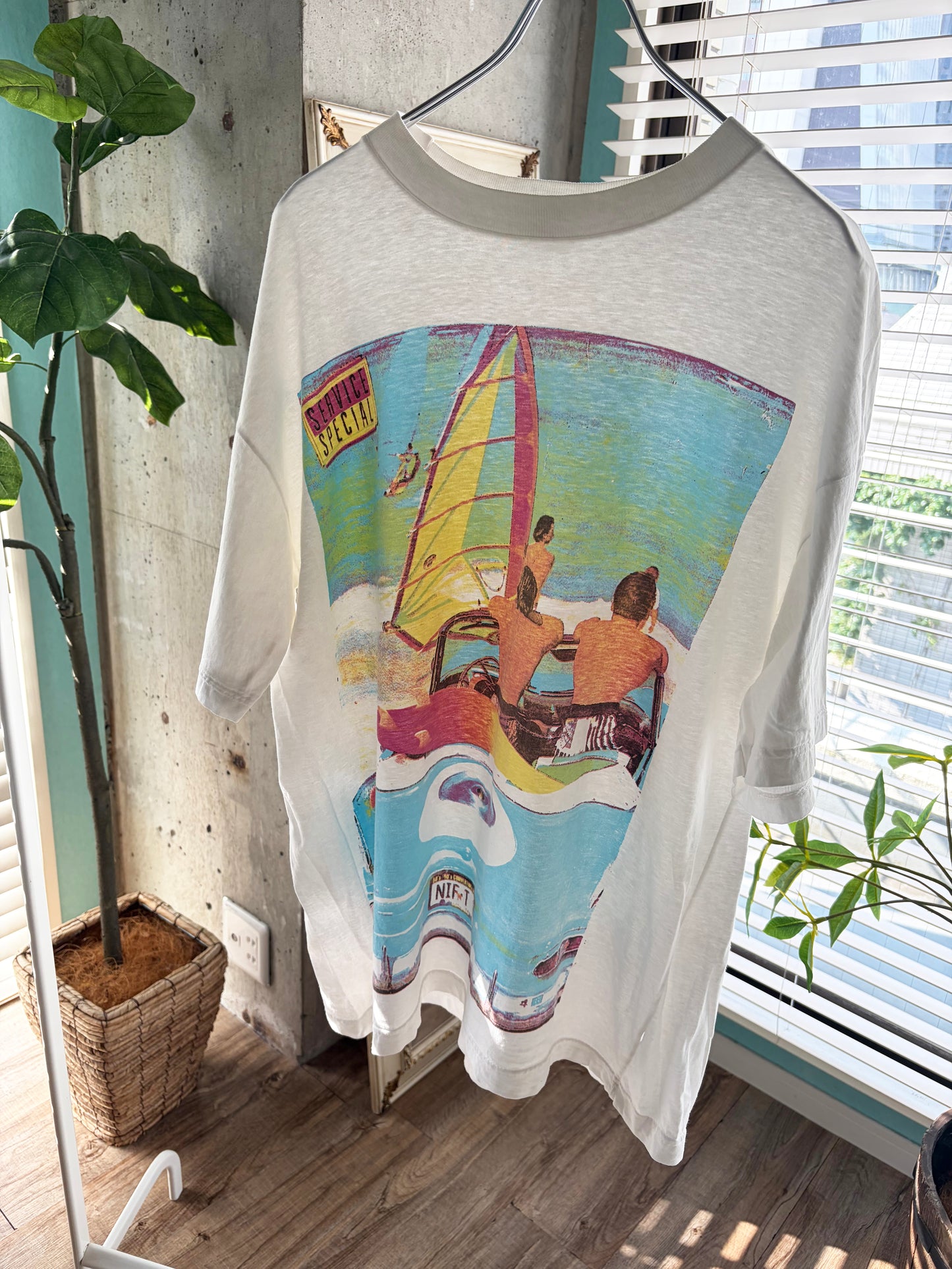 Euro vintage myway water sports tee size M