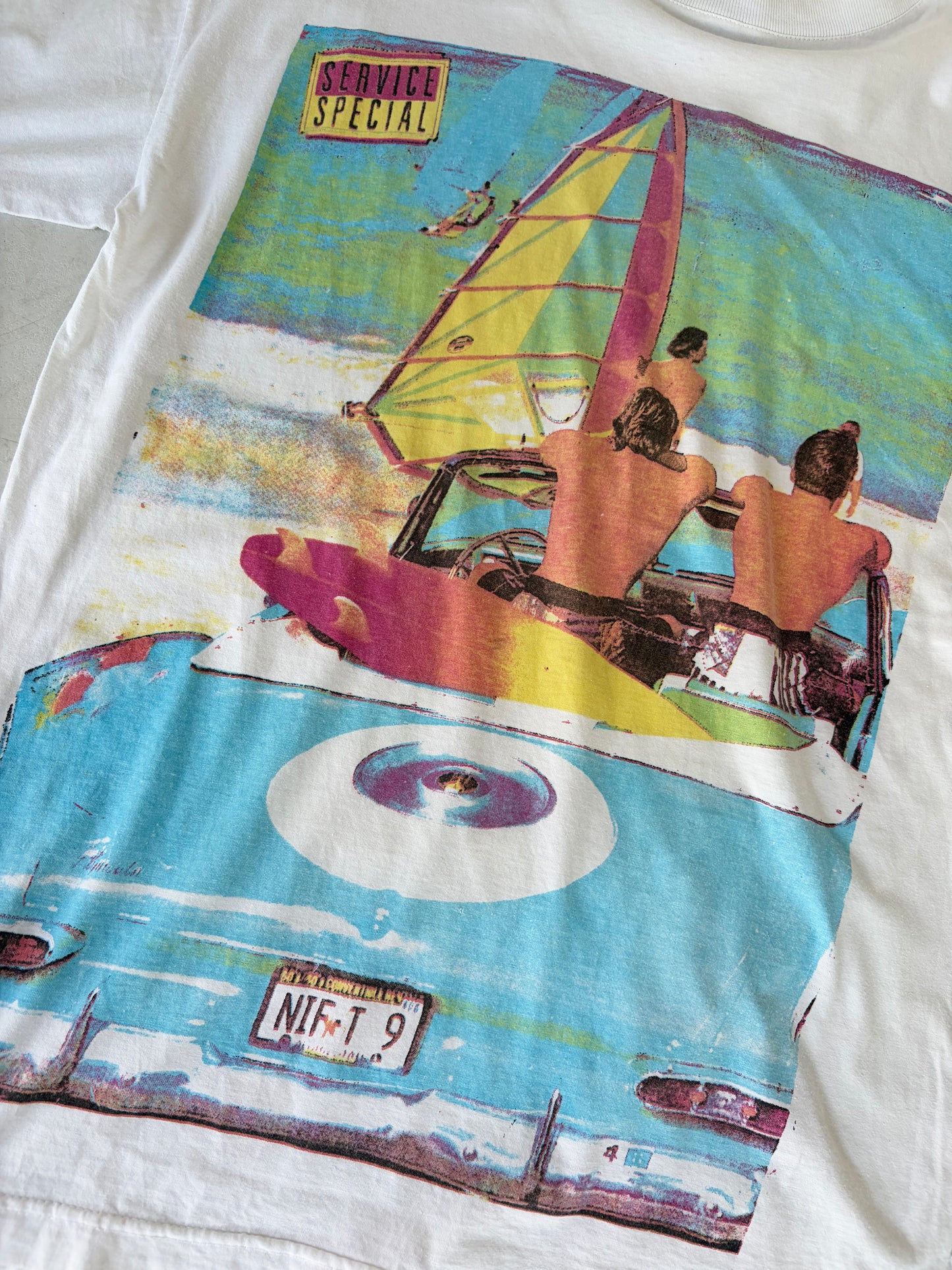 Euro vintage myway water sports tee size M