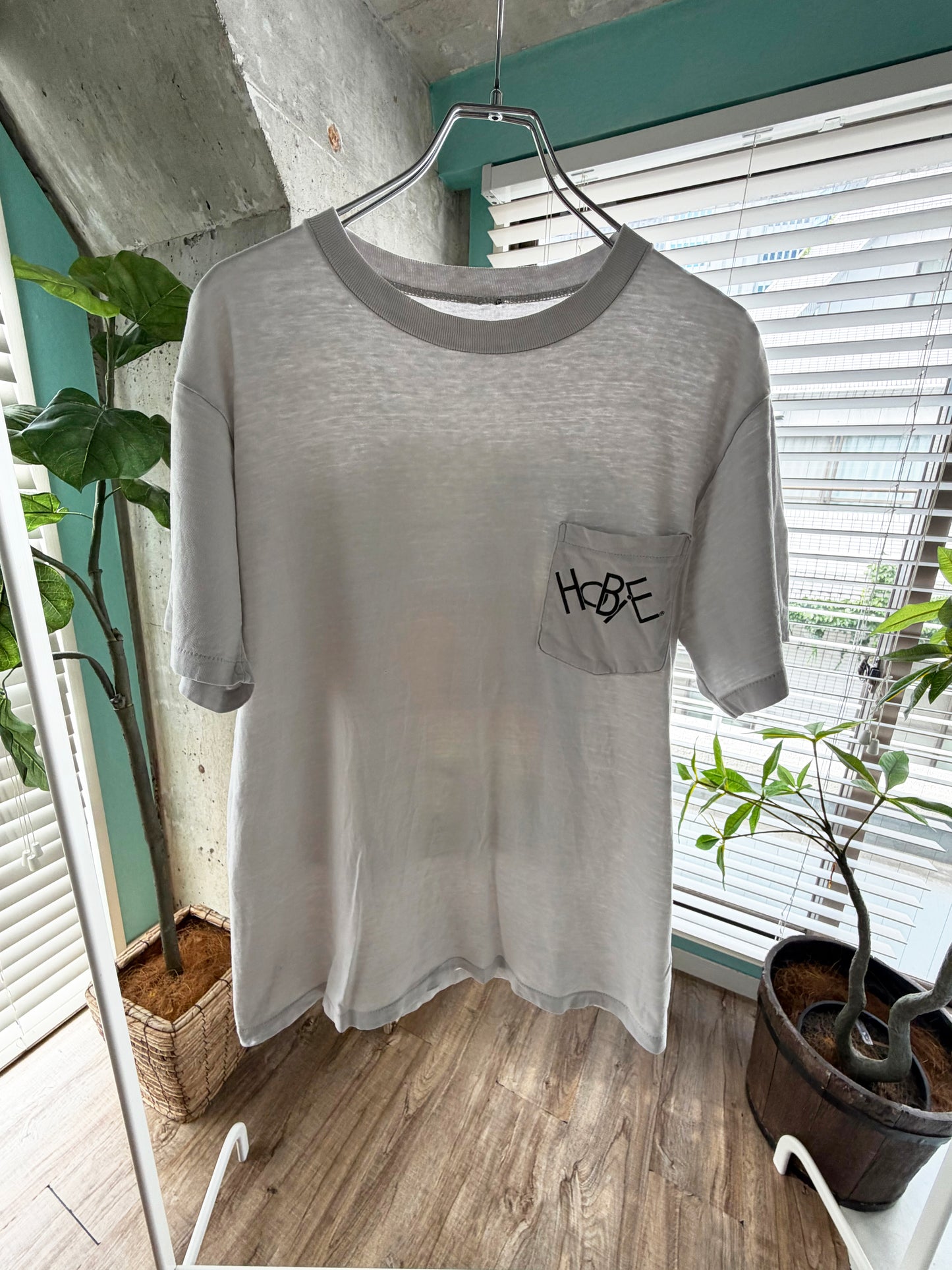 80's Hobie surfing pocket  tee men's M 相当