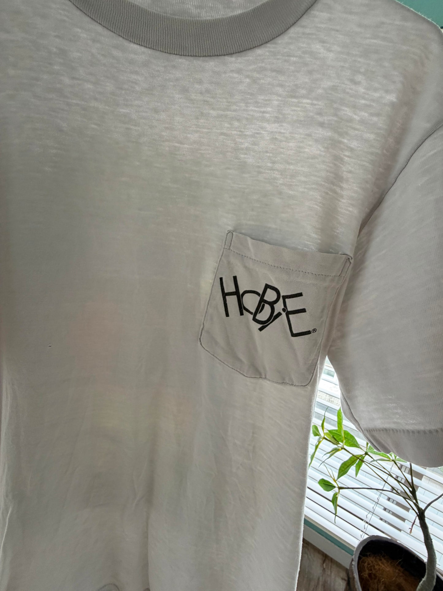 80's Hobie surfing pocket  tee men's M 相当