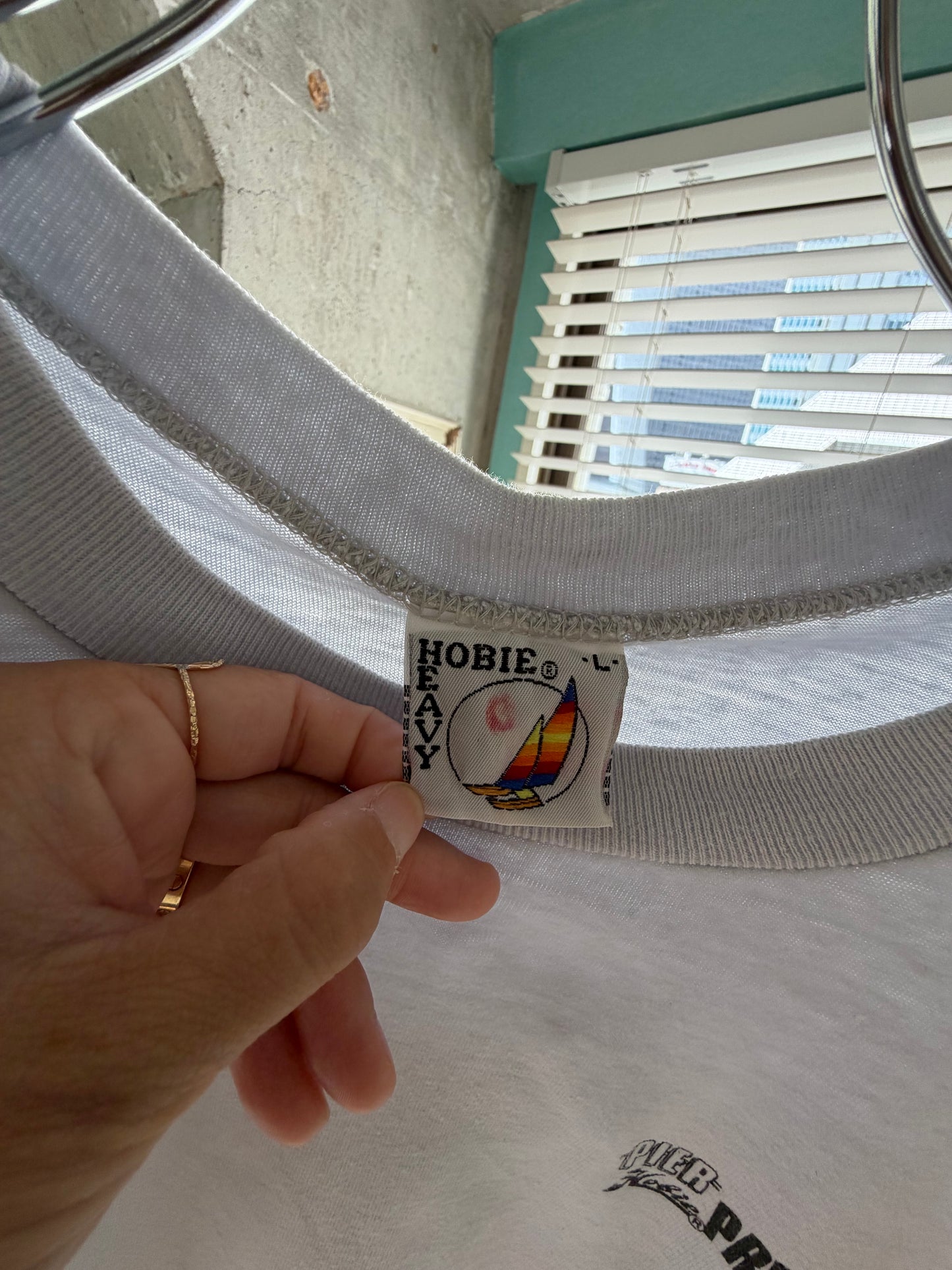80's Hobie PIER PRESSURE Print Tee men's L