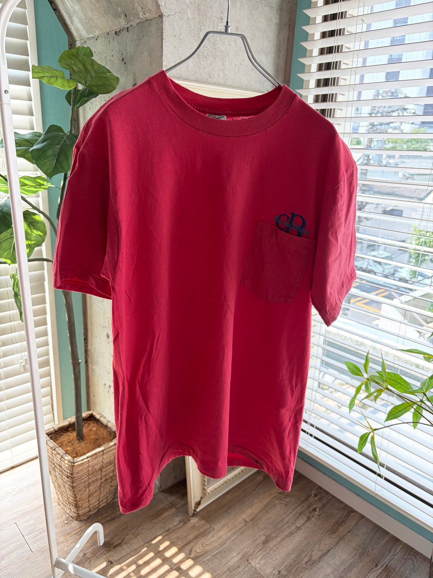90's Ronjon Surf Shop Simple Cocoa Beach Logo Pocket tee men's L