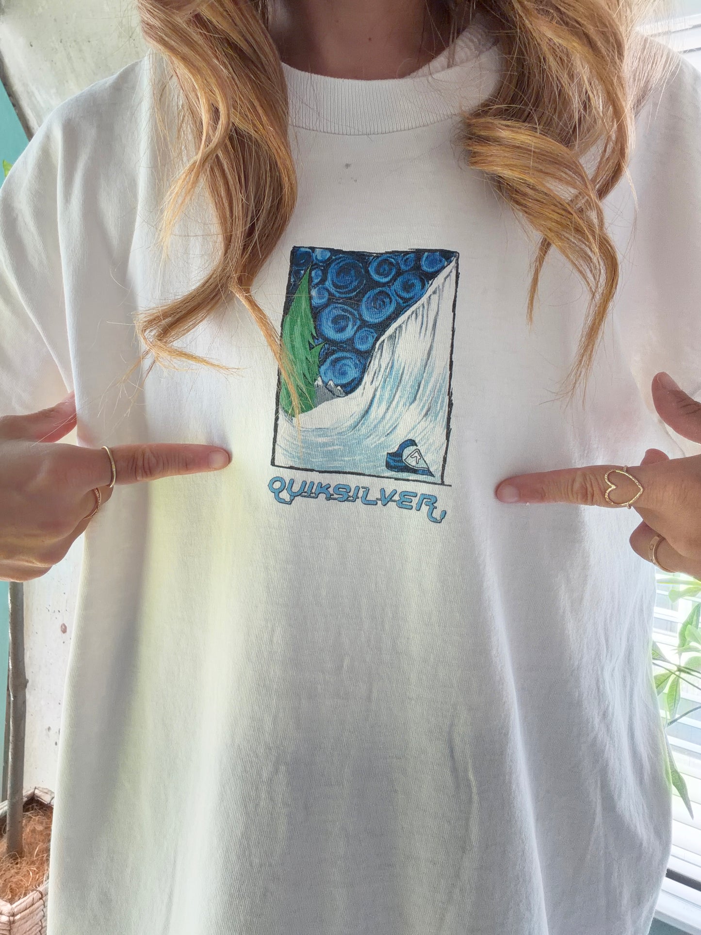 BORO 90's Quik Shilver Surf Tee men's L