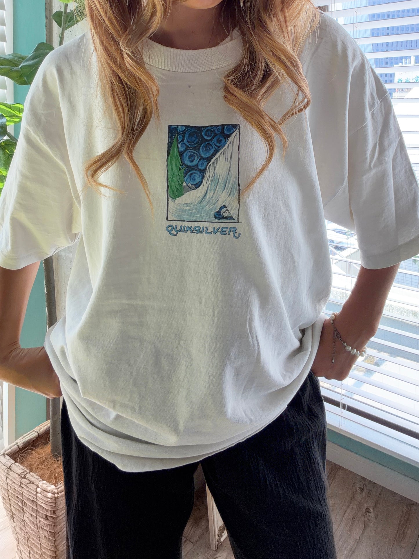 BORO 90's Quik Shilver Surf Tee men's L