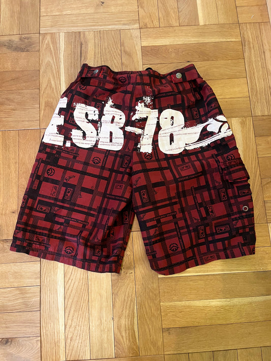 BAGGY Y2K ENGINE SURF BOARDS Board Shorts (S/P)