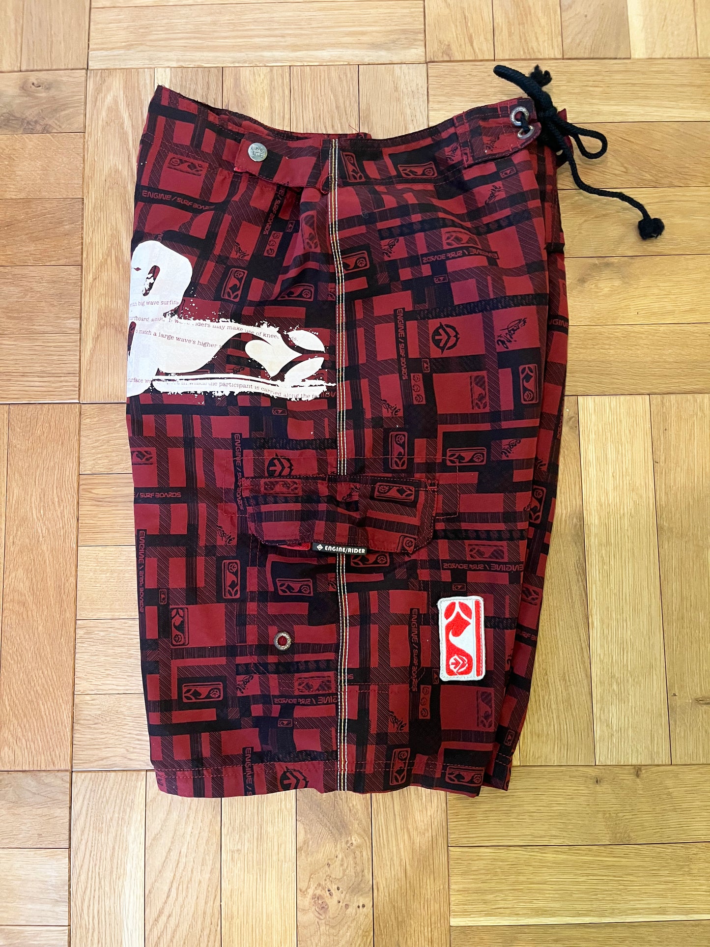 BAGGY Y2K ENGINE SURF BOARDS Board Shorts (S/P)