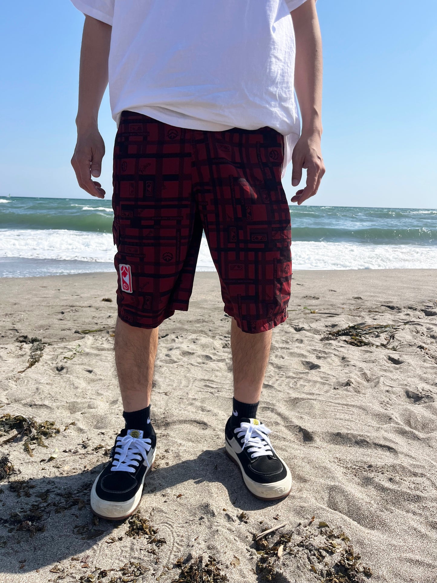 BAGGY Y2K ENGINE SURF BOARDS Board Shorts (S/P)