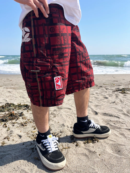 BAGGY Y2K ENGINE SURF BOARDS Board Shorts (S/P)