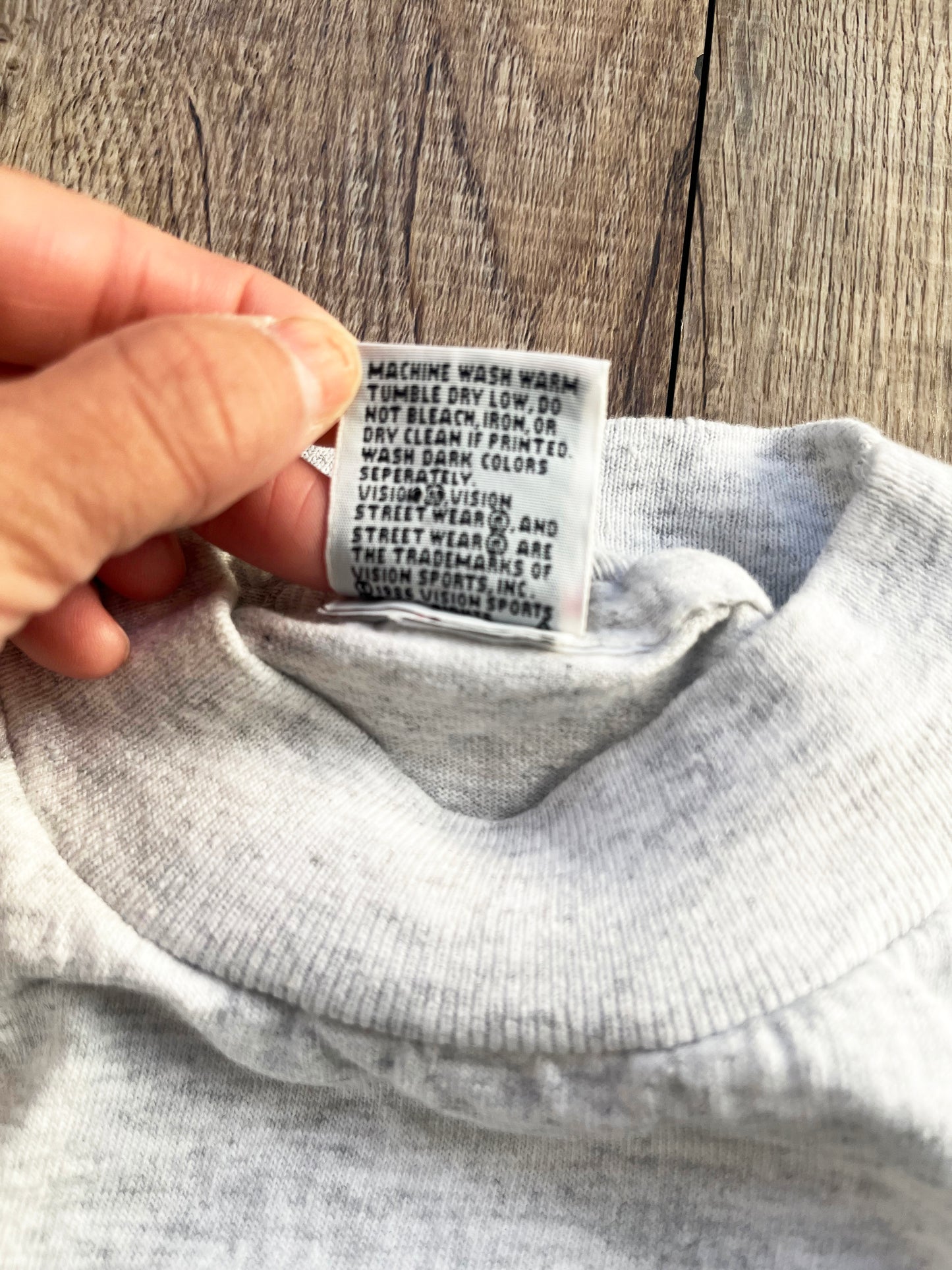 【Legend Surf Collection】90's VISION STREET WEAR  T-shirt  Gray (men's L)