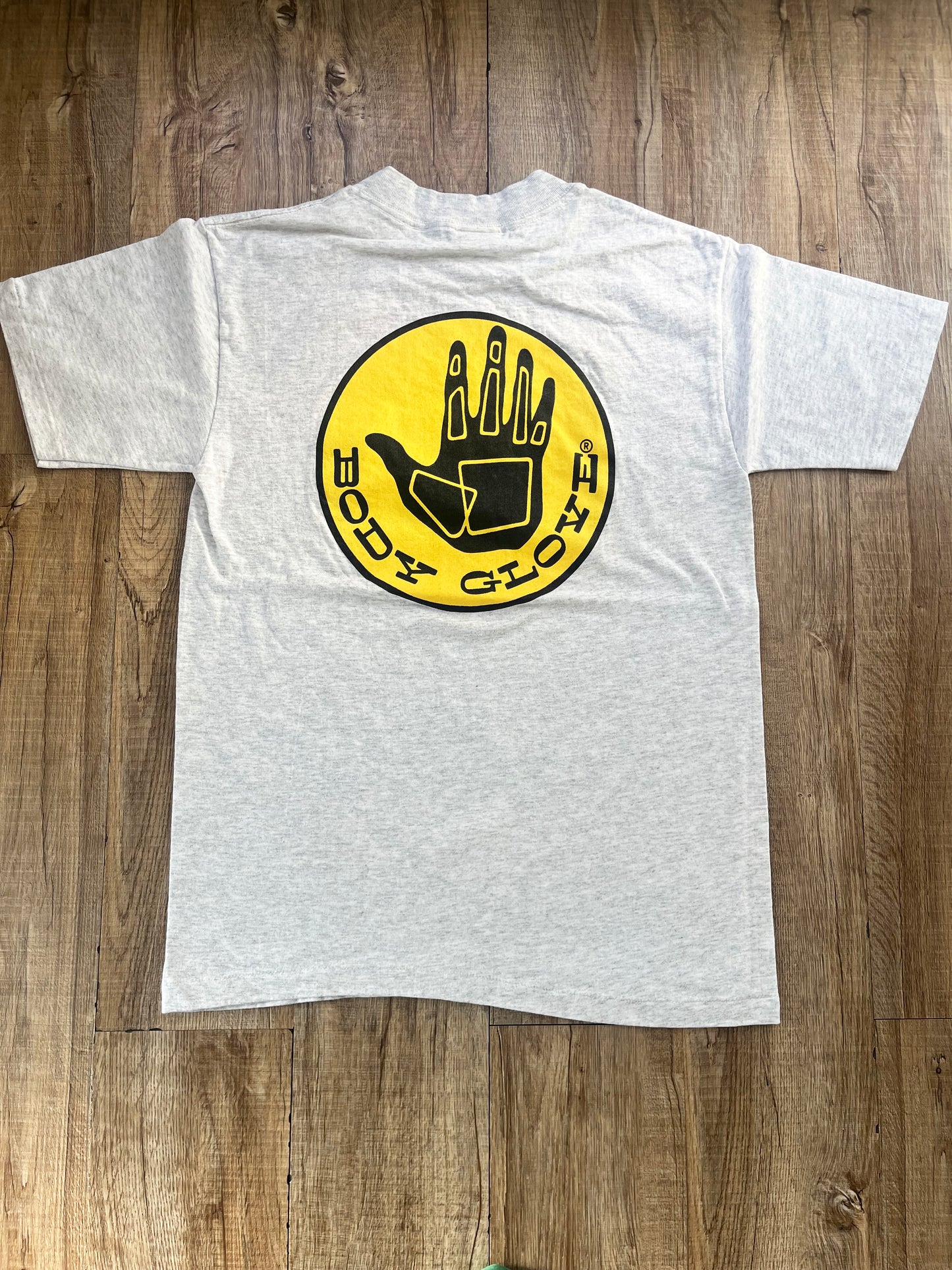 【BODY GLOVE】Dead Stock/one wash 80's vintage Big Logo T-shirt  Gray Made in USA(men's M)