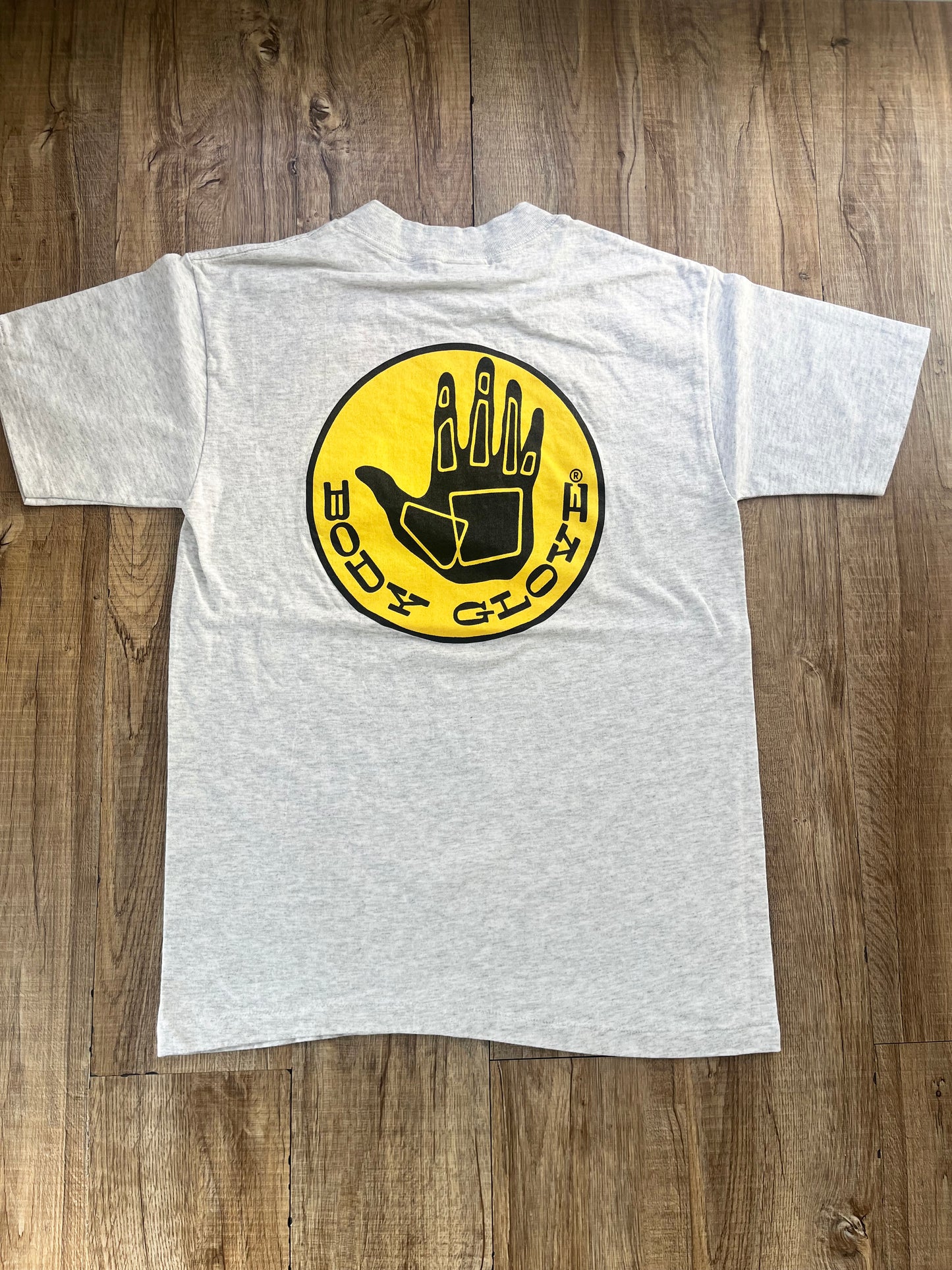 【BODY GLOVE】Dead Stock/one wash 80's vintage Big Logo T-shirt  Gray Made in USA(men's M)