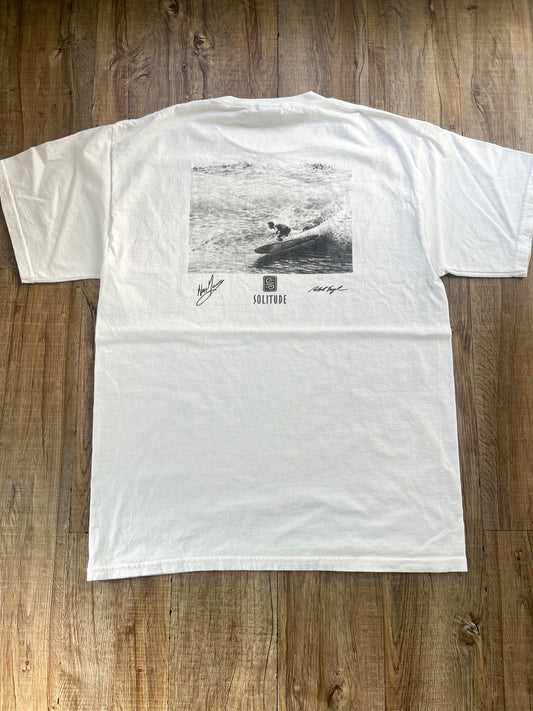 【Solitude】00's Y2K surf the waterman series nat young white T-shirt
