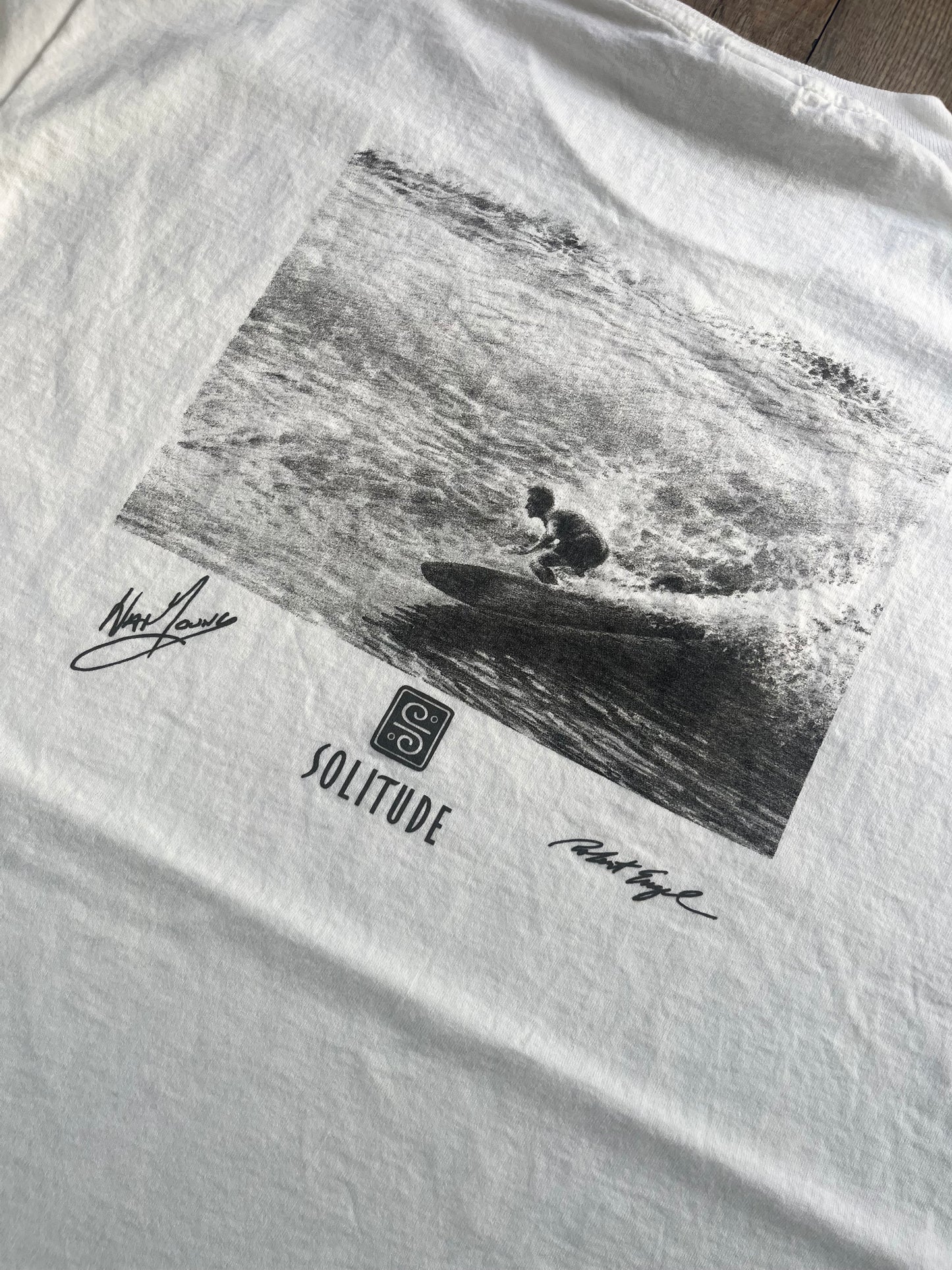 【Solitude】00's The waterman series nat young white T-shirt