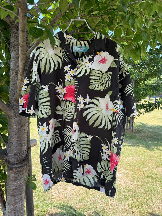 High surf All Over Pattan Cotton Aloha Shirt (men's XL)