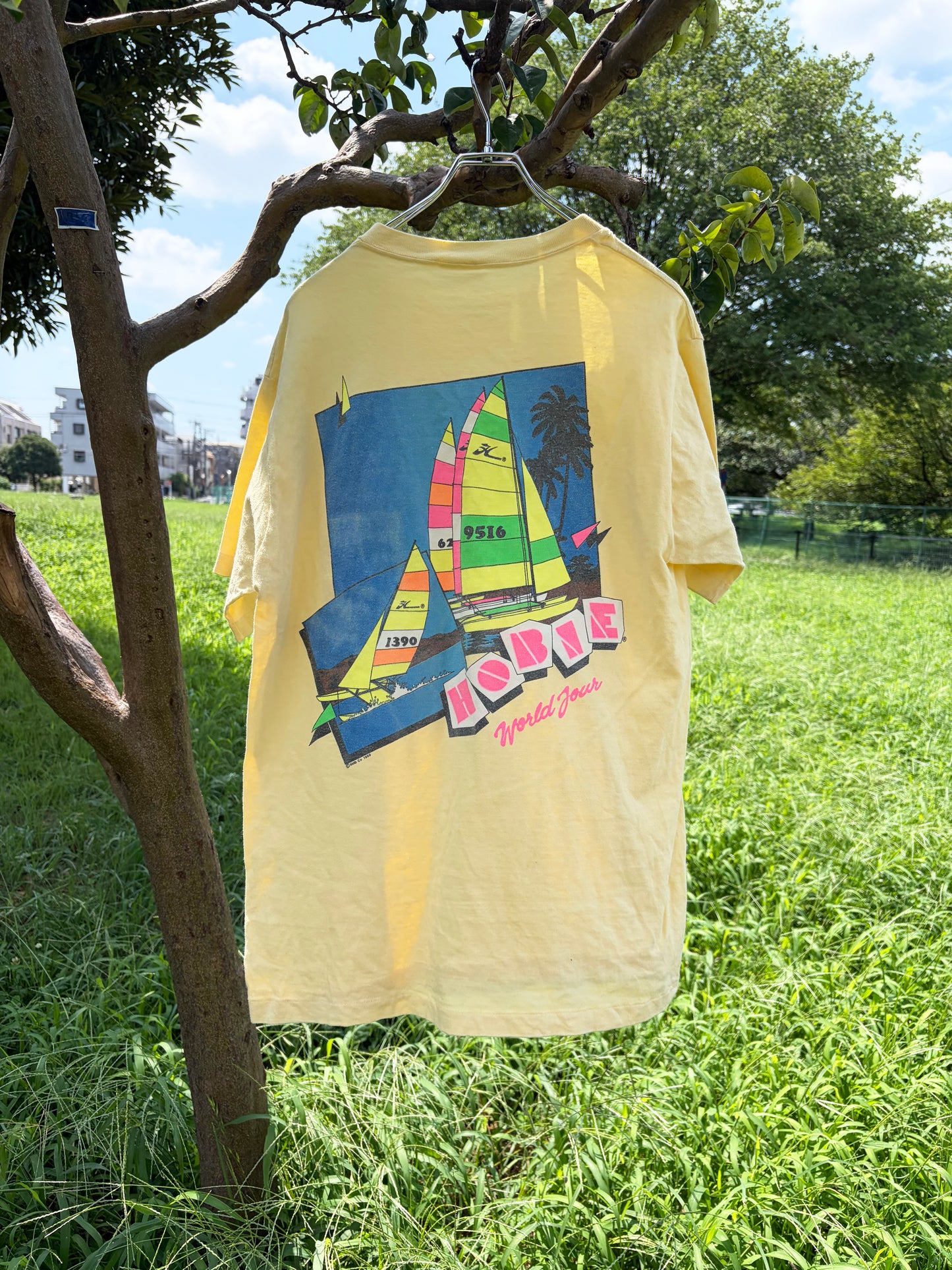 80's Hobie saling world tour Tee men's XL