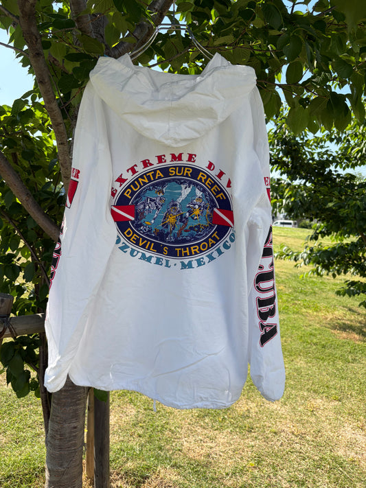 00's Extreme Dive Cozumel Mexico Beach Hoodie (men's XL)※うっすら汚れあり