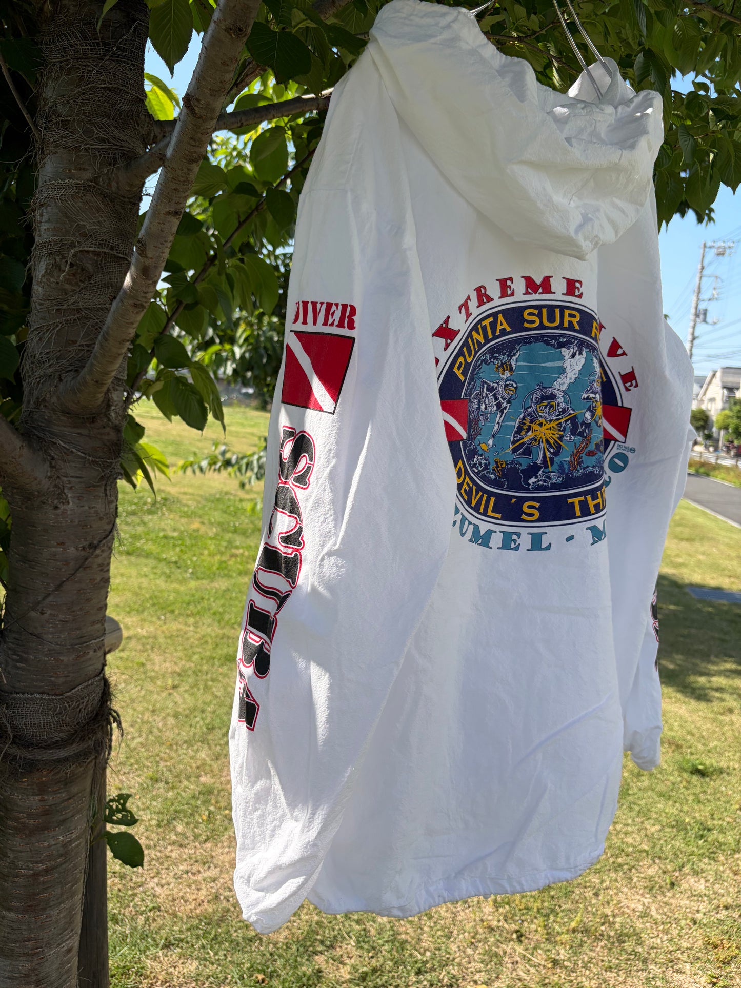 00's Extreme Dive Cozumel Mexico Beach Hoodie (men's XL)※うっすら汚れあり