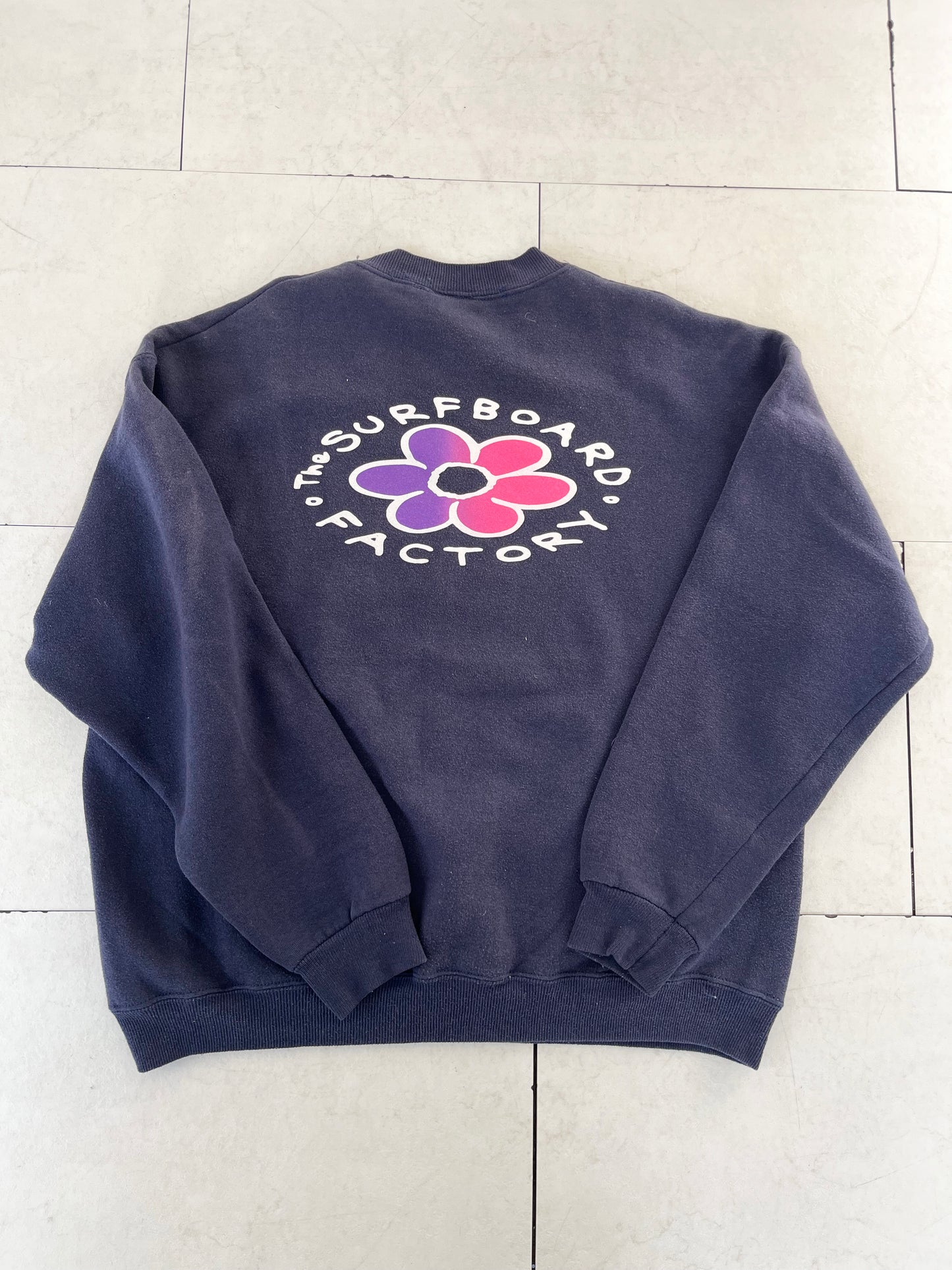 【Vintage】90's The Surf Board Factory Sweat Shirt Made in USA (men's L)