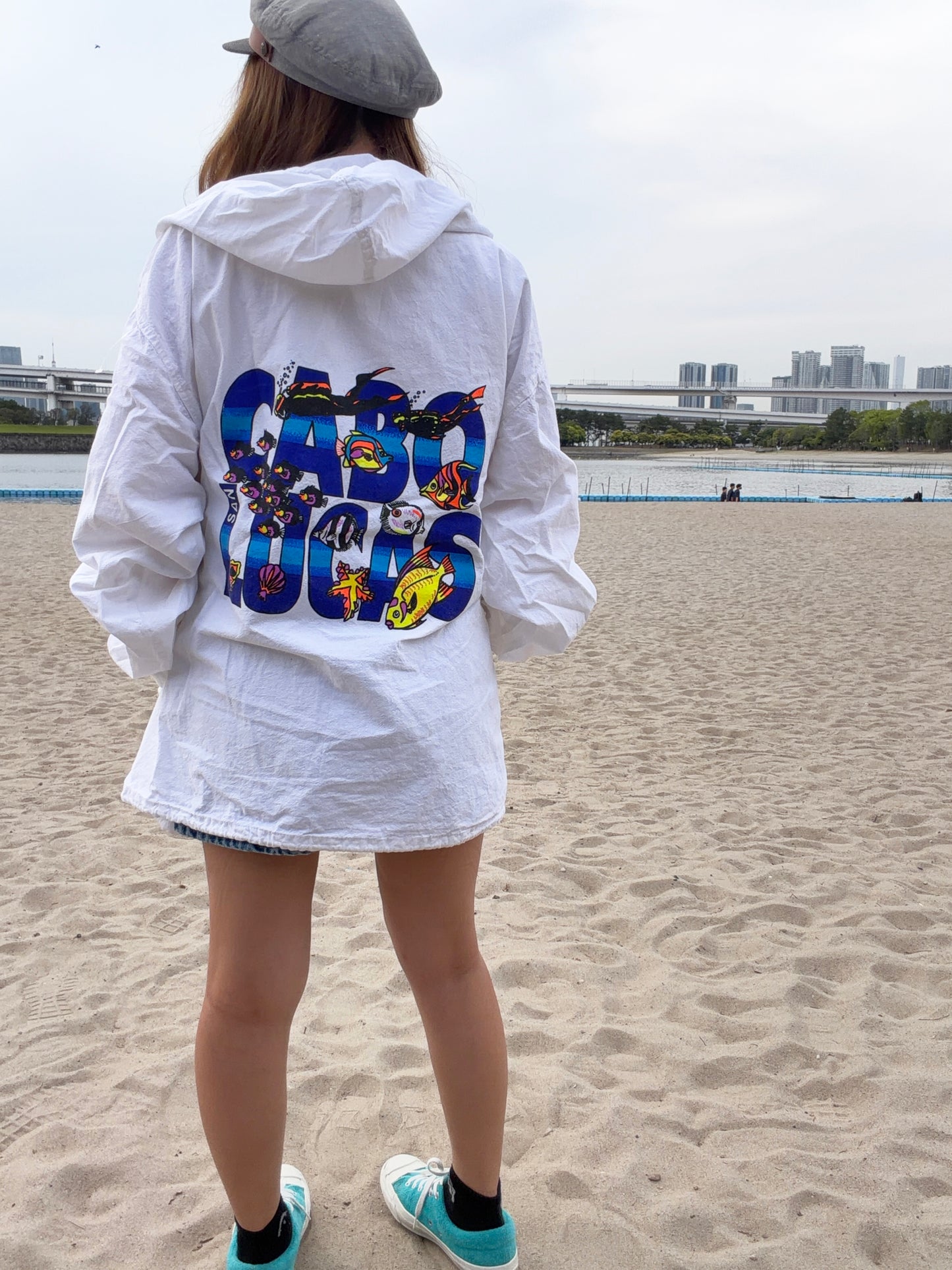 Cabo San Locas Beach Hoodie size 42 (men's XL相当)※前身頃シミあり