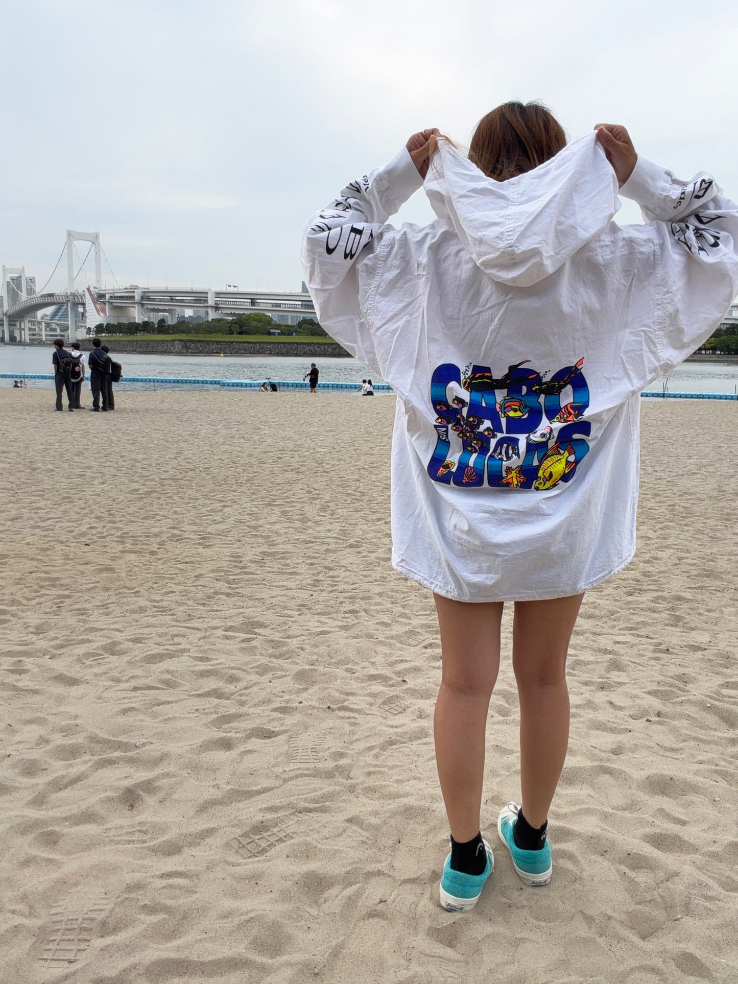 Cabo San Locas Beach Hoodie size 42 (men's XL相当)※前身頃シミあり