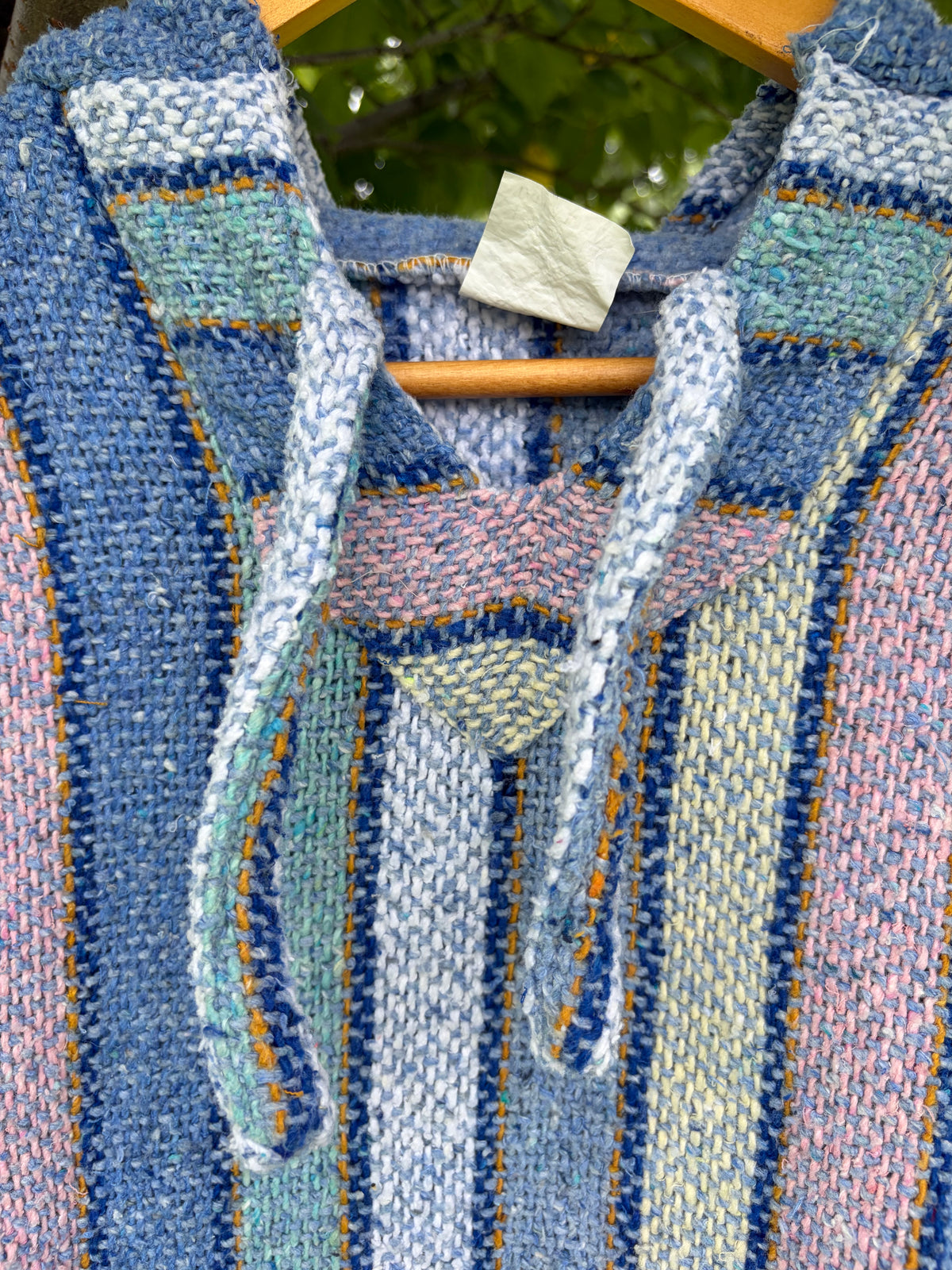 Textiles Pastel Multi stripe Baja Hoodie (size M)