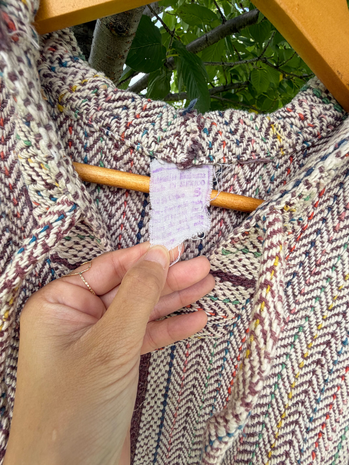 Malti Color Herringbone Baja Hoodie (size women's S)