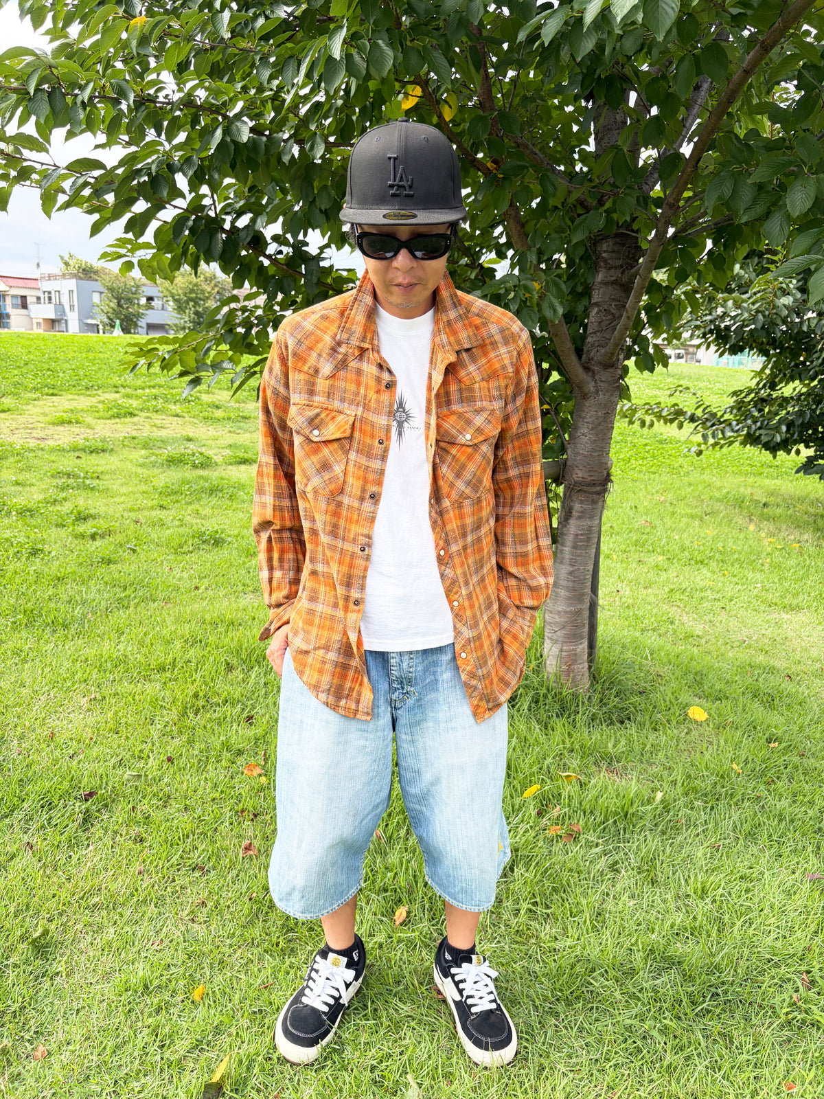 90's Duke Haband Western shirt (men's L相当)