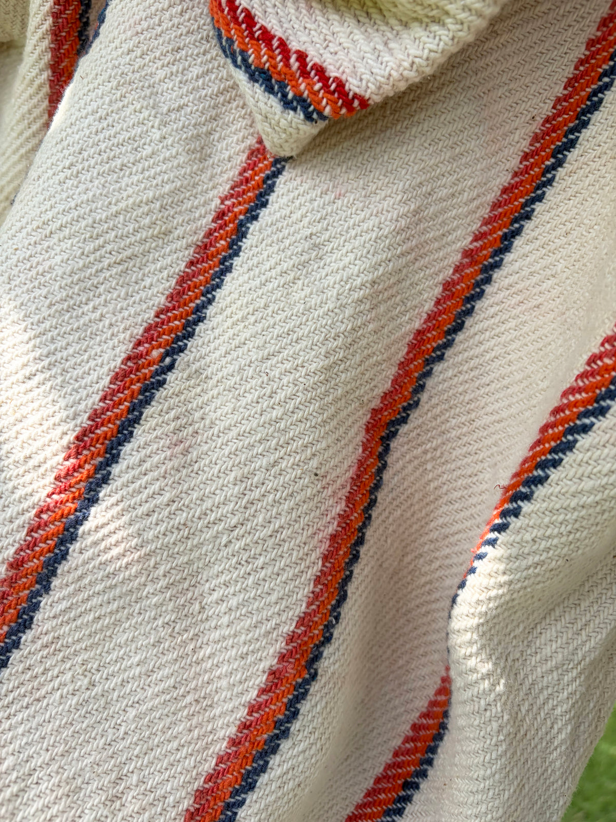 Ivory Multi Stripe Baja Hoodie (size S)