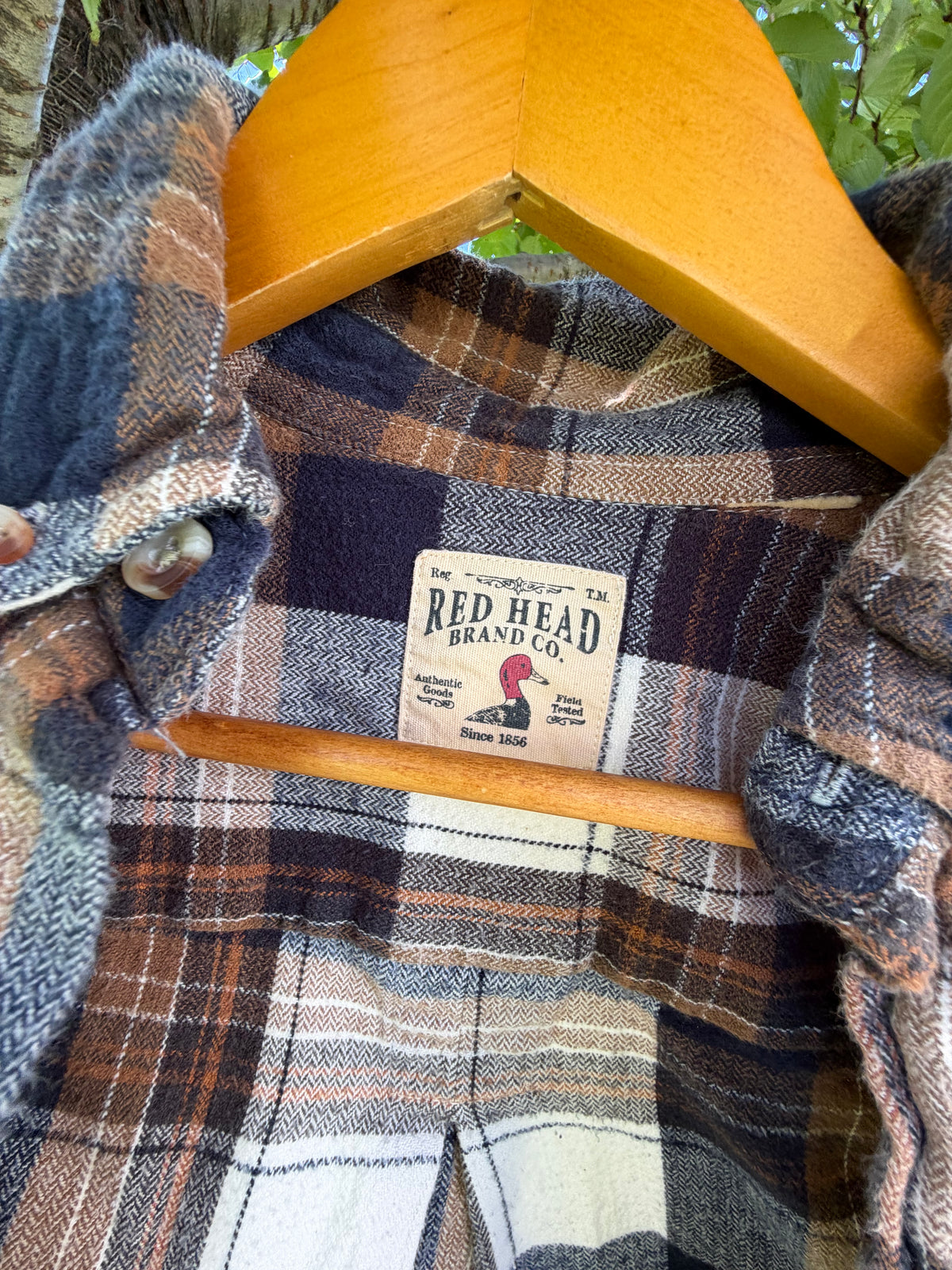 Red Head Light Flannel Shirt (men's M)