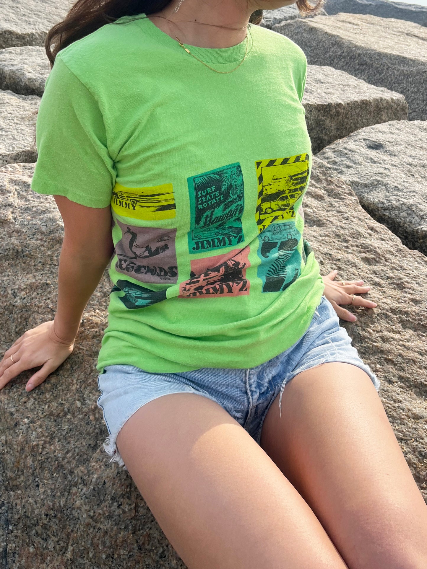 80's JIMMY'S PRINT TEE (size XL)