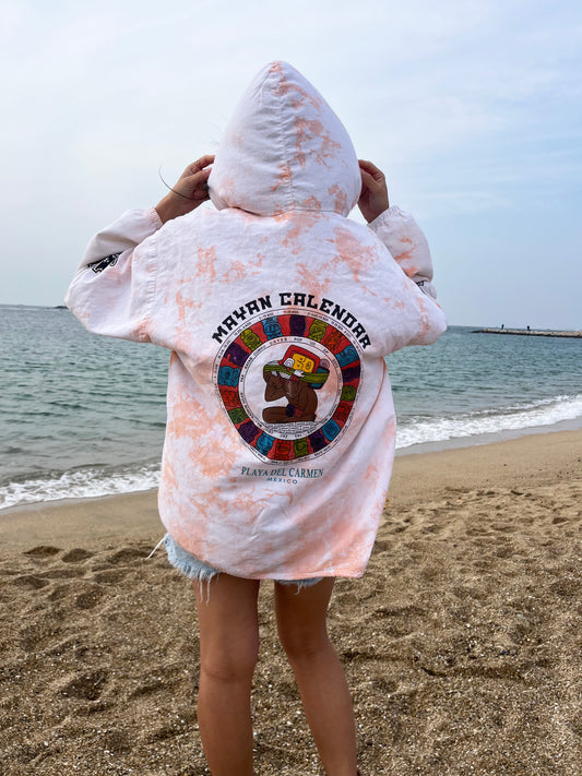 PLAYA DEL CARMEN MEXICO MAYAN CALENDER Beach Hoodie (men's L相当)