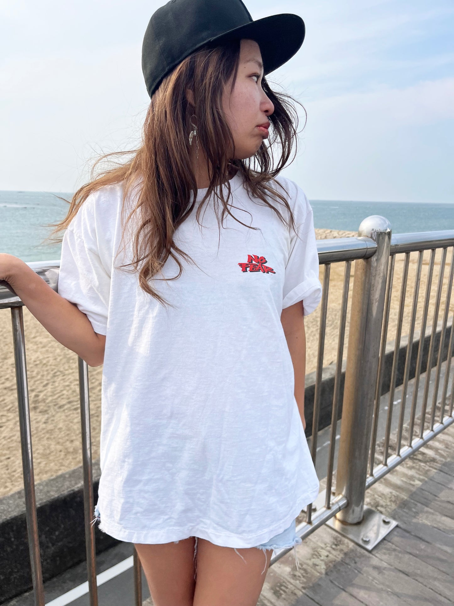 90's NO FEAR Takin' The Bull By the Horns! Tee (men's M相当)