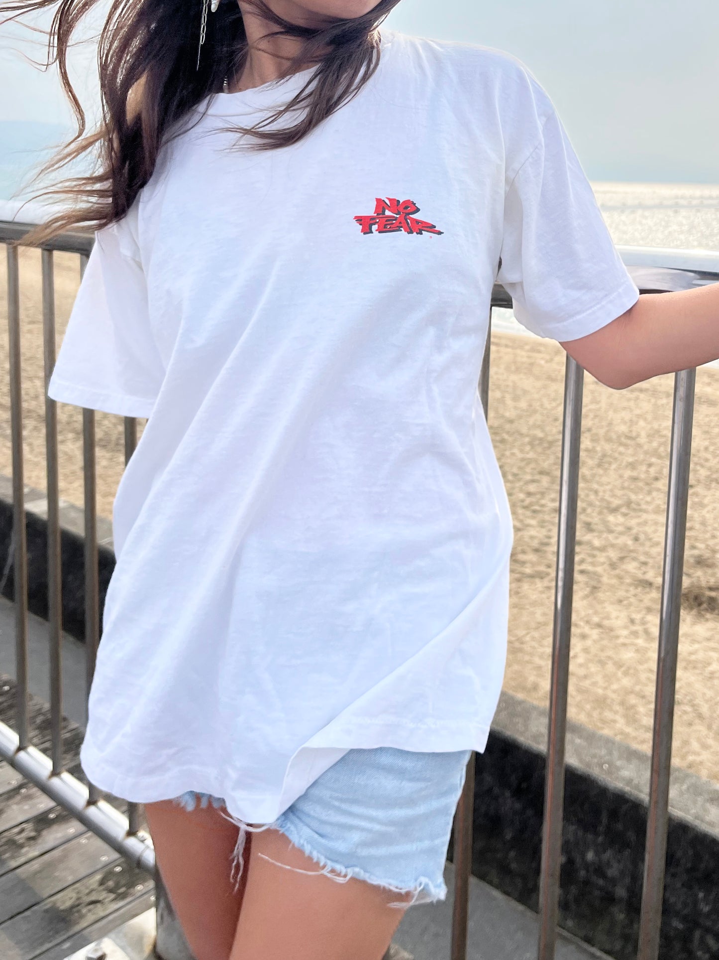 90's NO FEAR Takin' The Bull By the Horns! Tee (men's M相当)