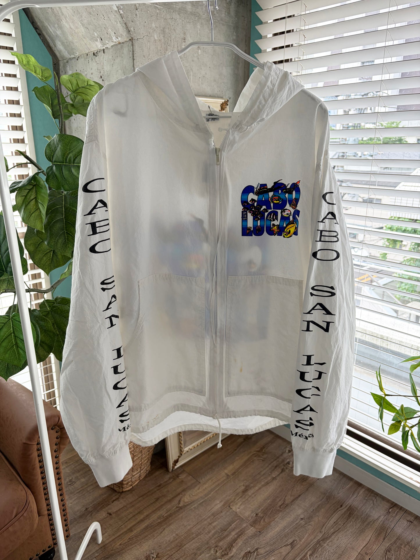 Cabo San Locas Beach Hoodie size 42 (men's XL相当)※前身頃シミあり